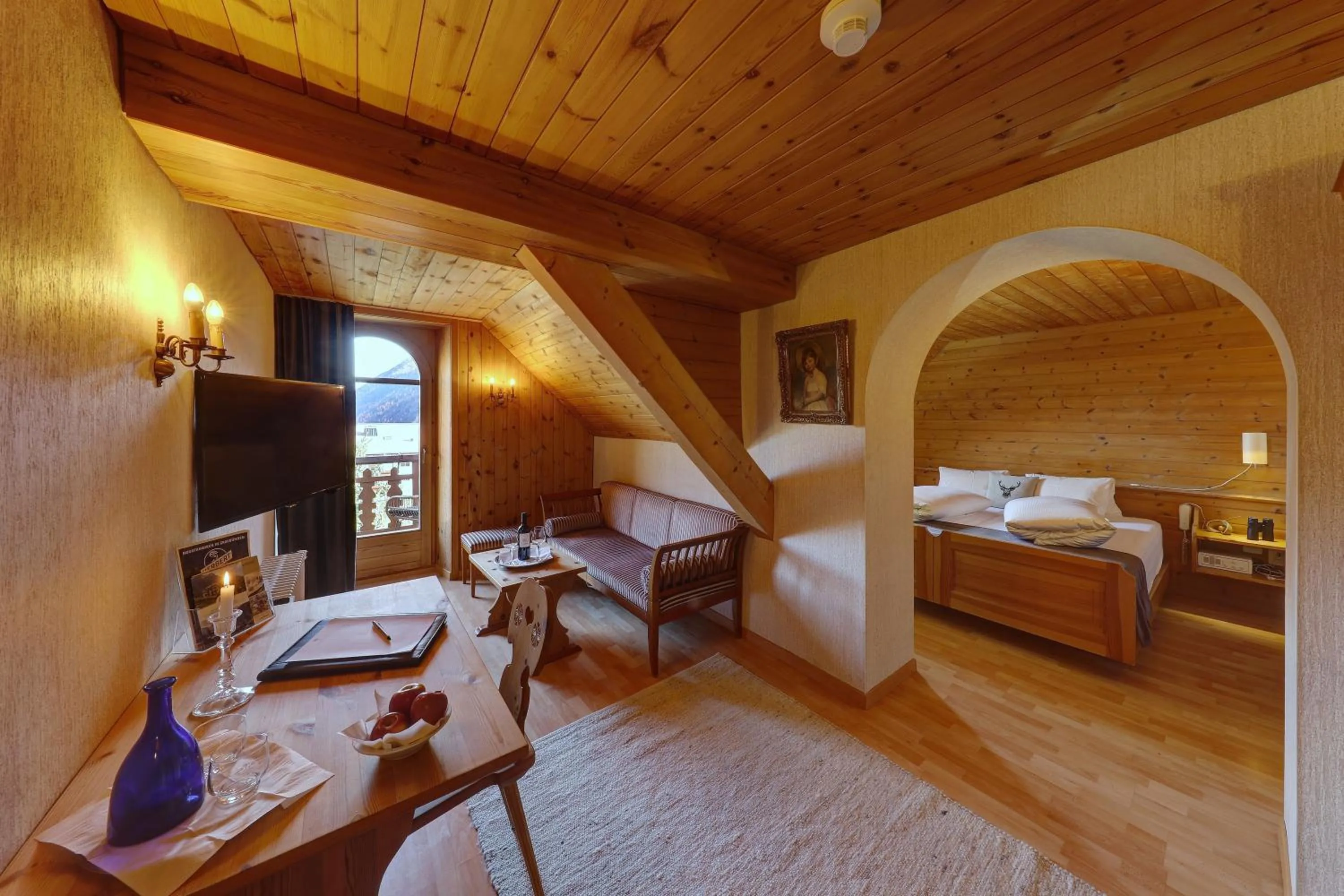 Living room in Hotel Schweizerhof Sta Maria