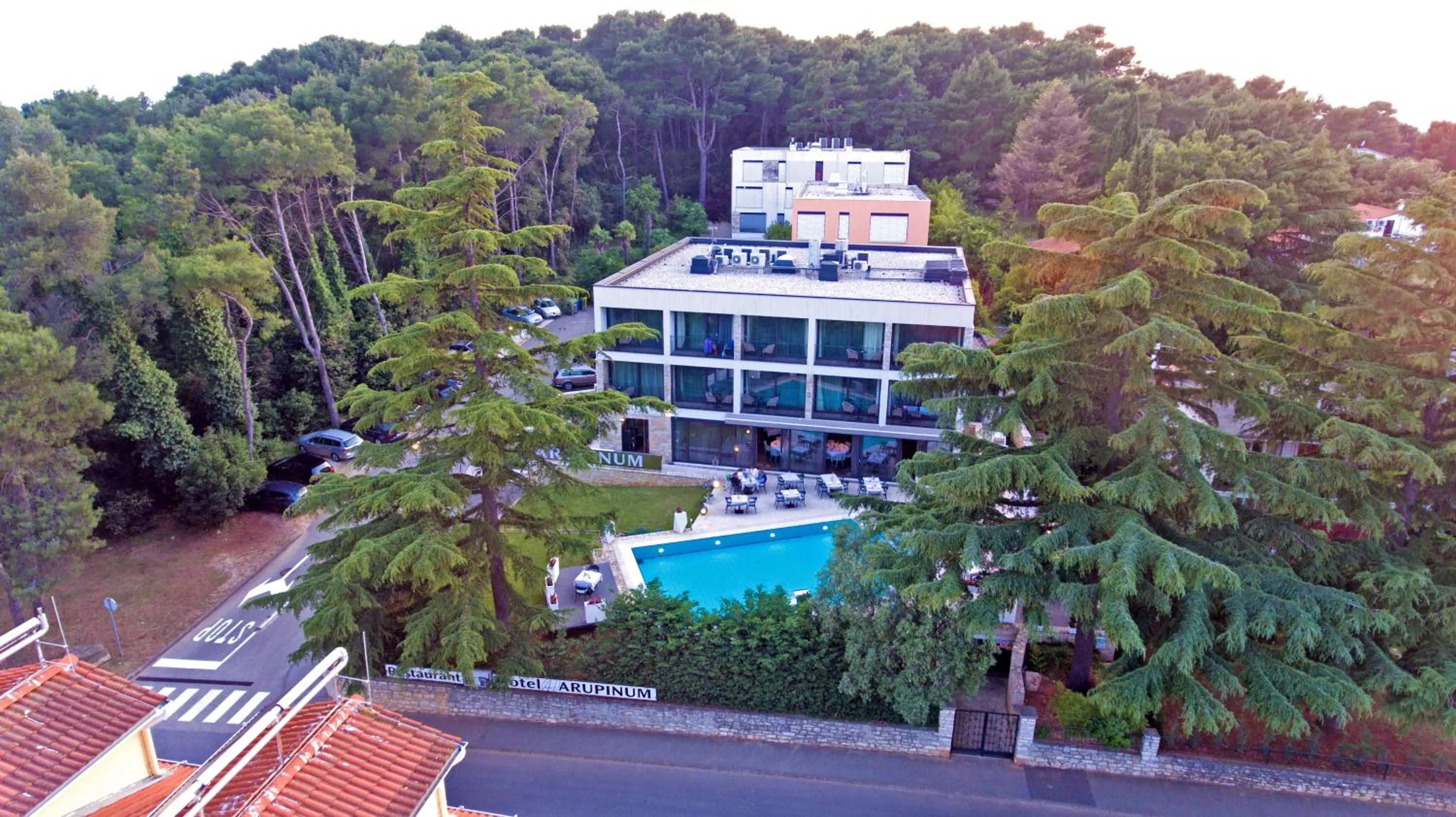 Bird's eye view in Hotel Arupinum