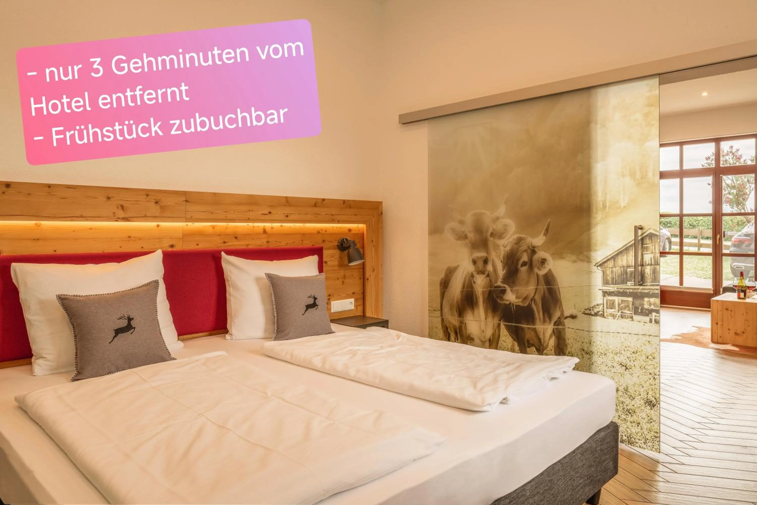 Bed in Hotel ChiemseePanorama