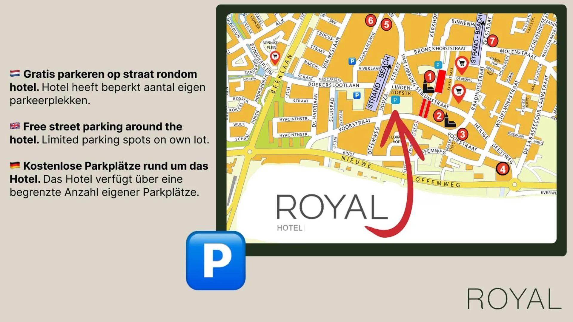 Location in Hotel Royal