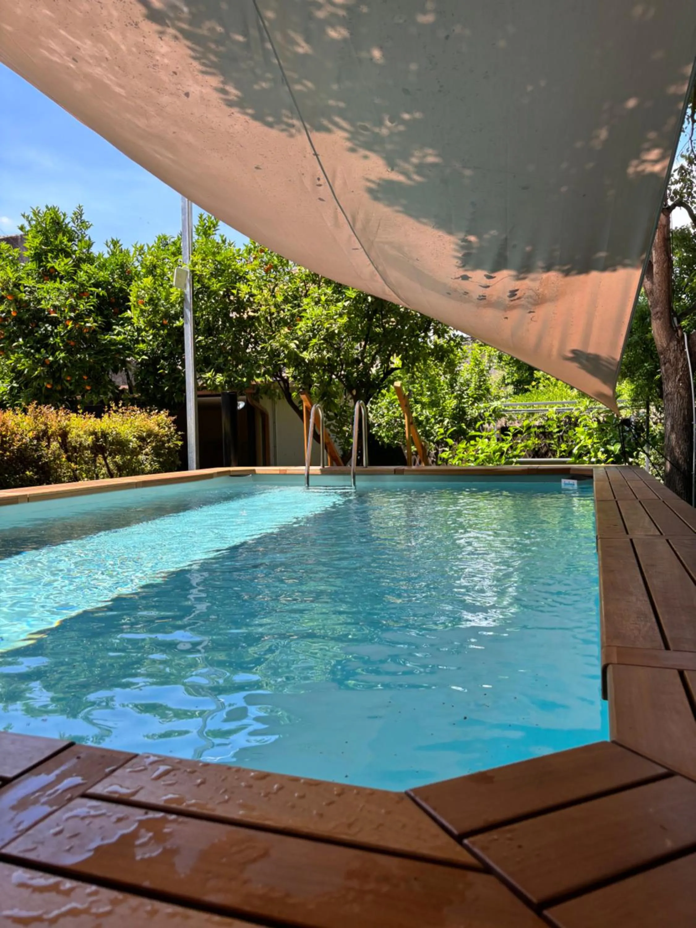 Pool view in Luxury Panoramic Loft with heated pool near Catania, Taormina, the Sea and Mount Etna by SicilianRelaxingHomes