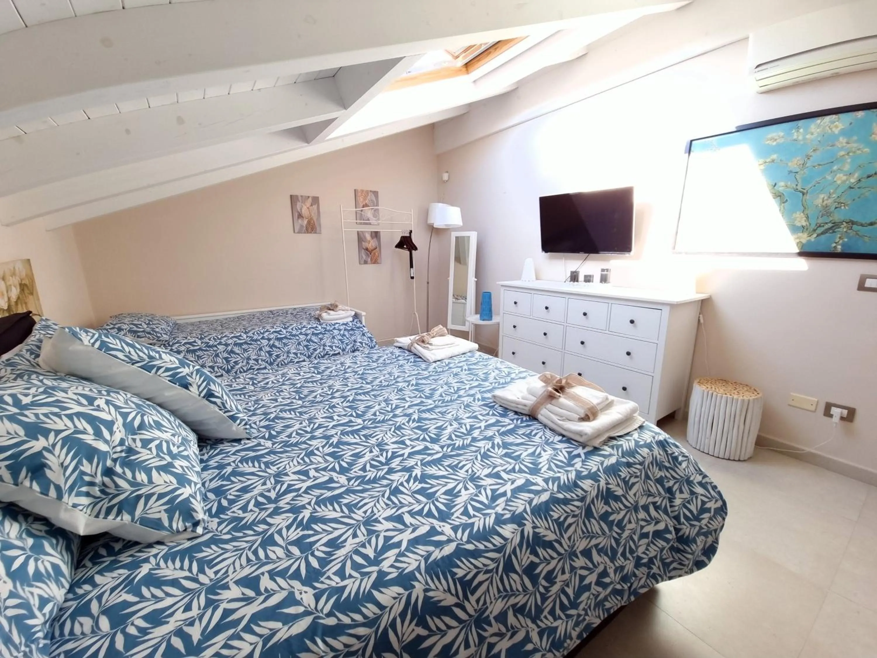 Bed in Luxury Panoramic Loft with heated pool near Catania, Taormina, the Sea and Mount Etna by SicilianRelaxingHomes