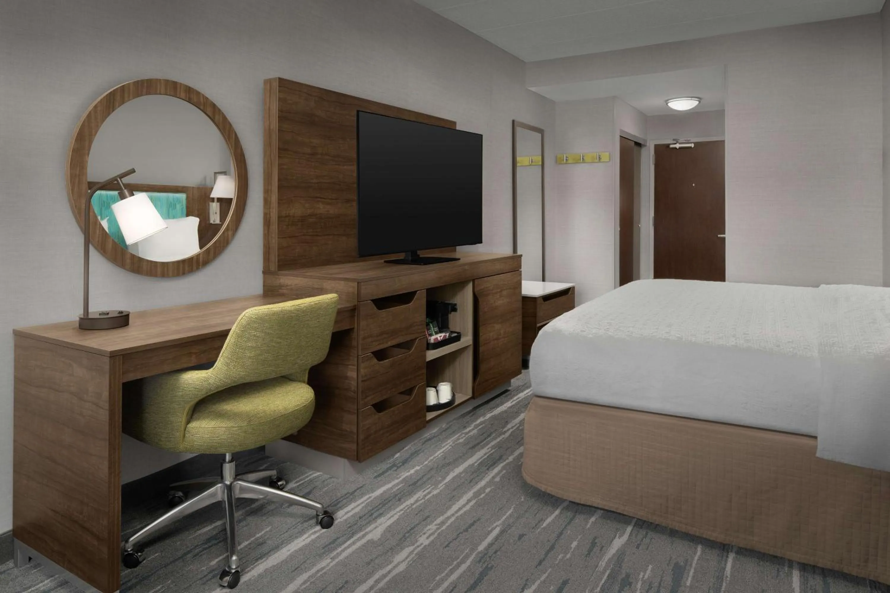 Bed in Hampton Inn Haverhill