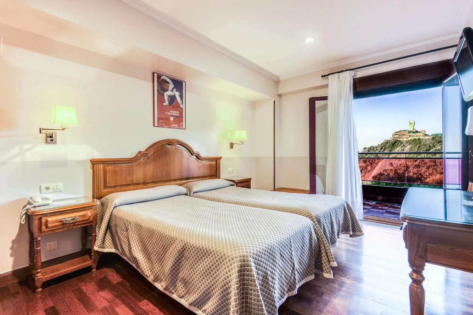 Bed in Hotel Leku Eder