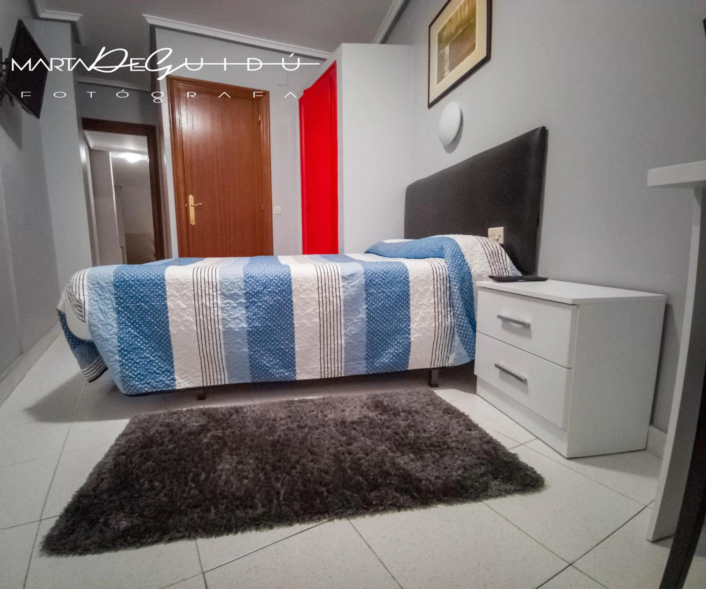 Bed in Pensión La Mar