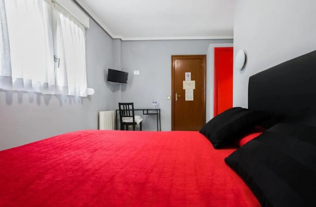 Bed in Pensión La Mar