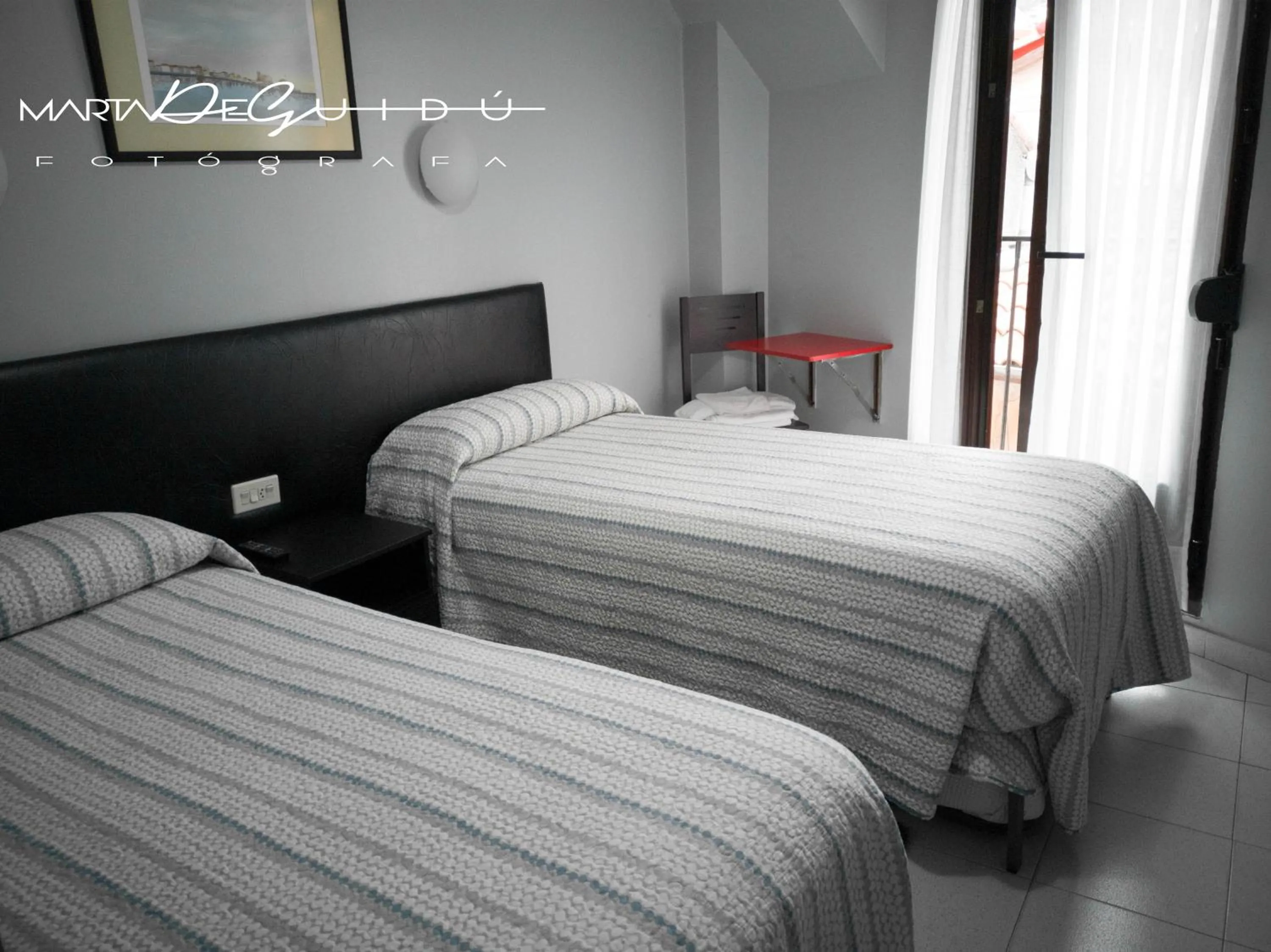 Bed in Pensión La Mar