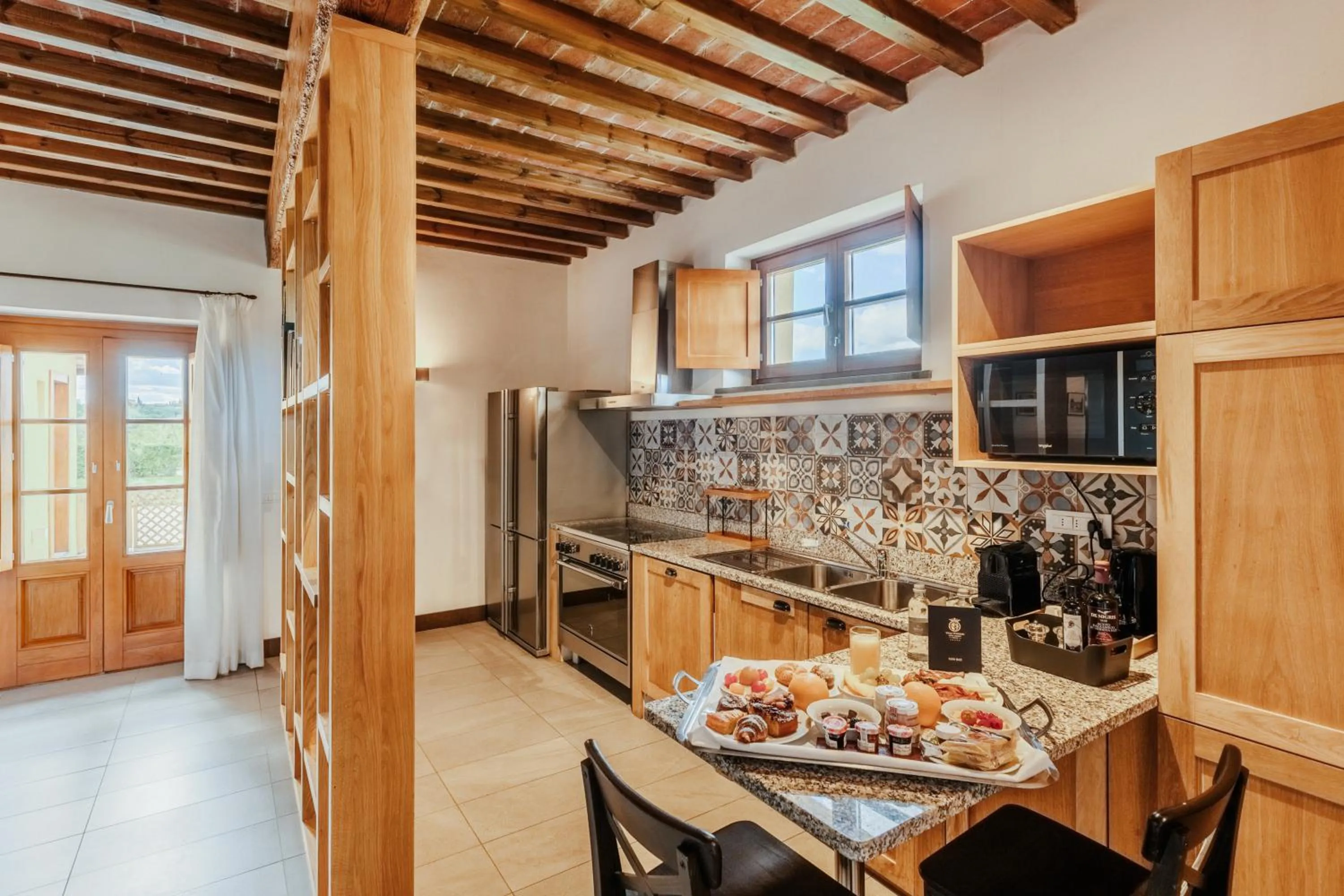 Kitchen or kitchenette in Villa Tolomei Hotel & Resort