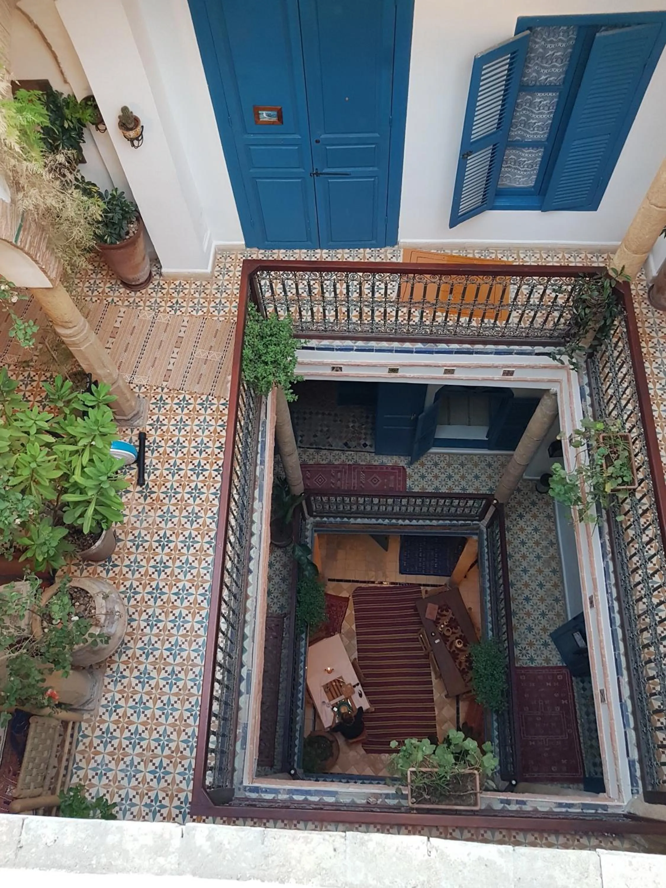 Patio in Riad Le Cheval Blanc
