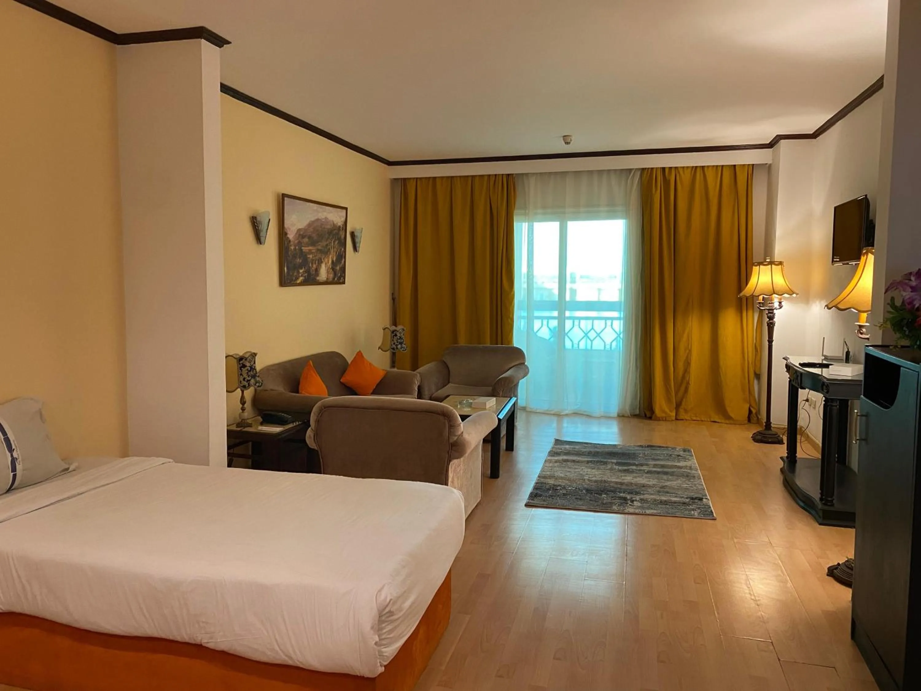 Living room, Bed in Aracan Portsaid