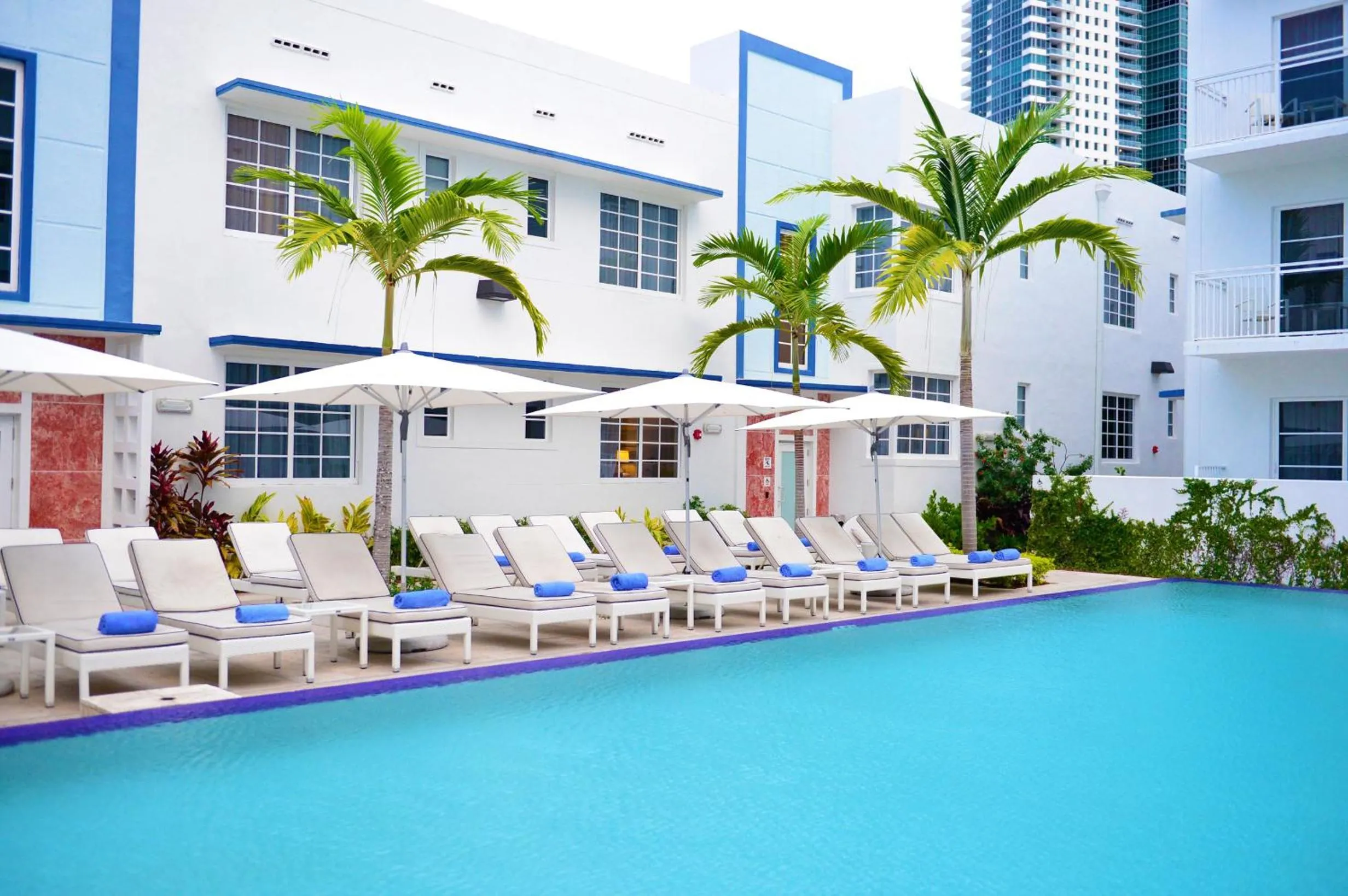 Pool view in Pestana South Beach Hotel