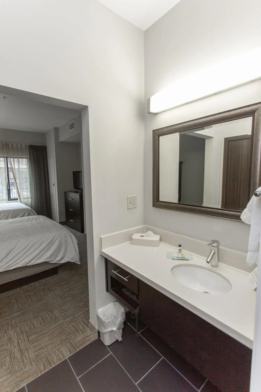 Bathroom, Bed in Staybridge Suites Bowling Green by IHG