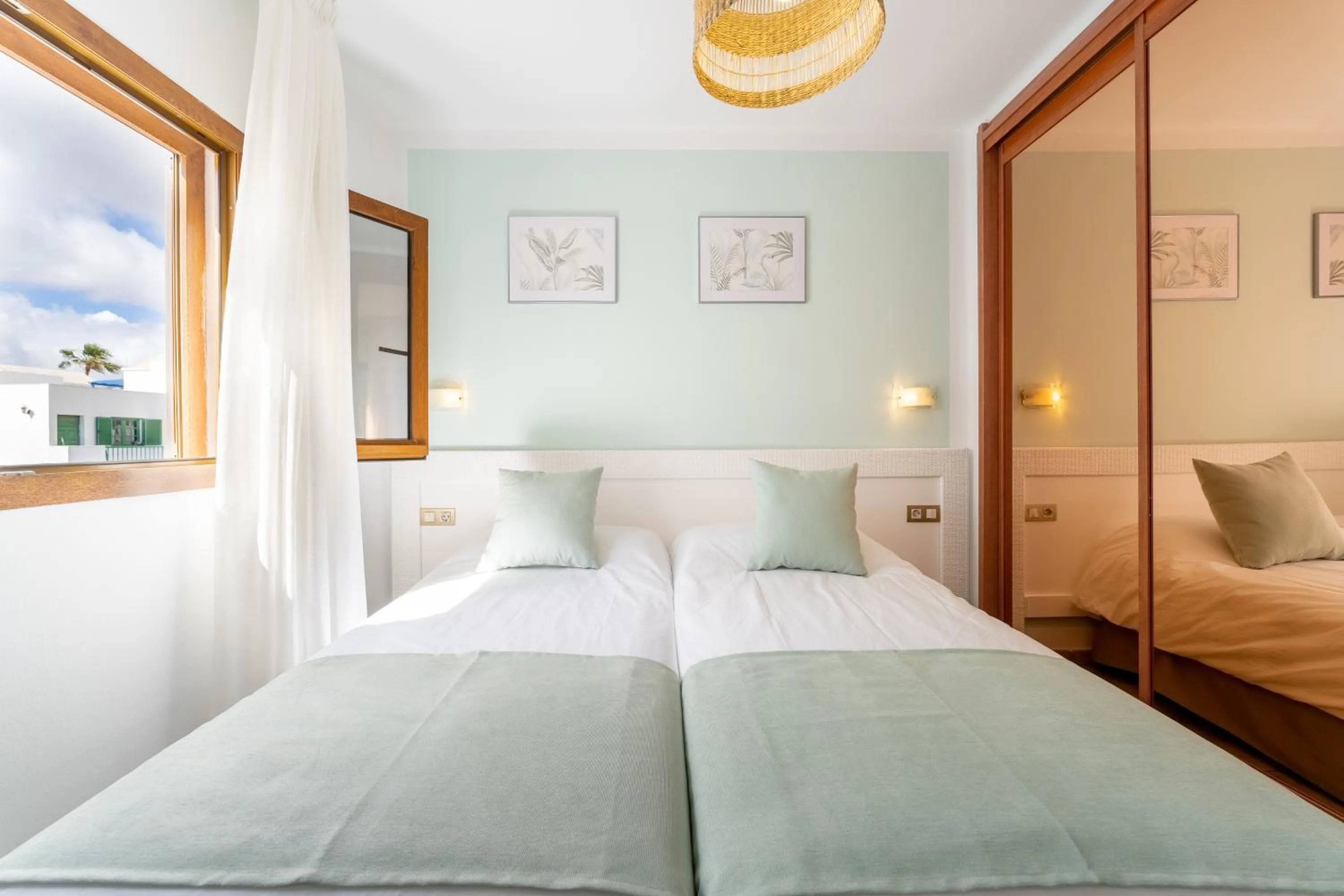 Bed in Apartamentos Isla de Lobos - Adults Only