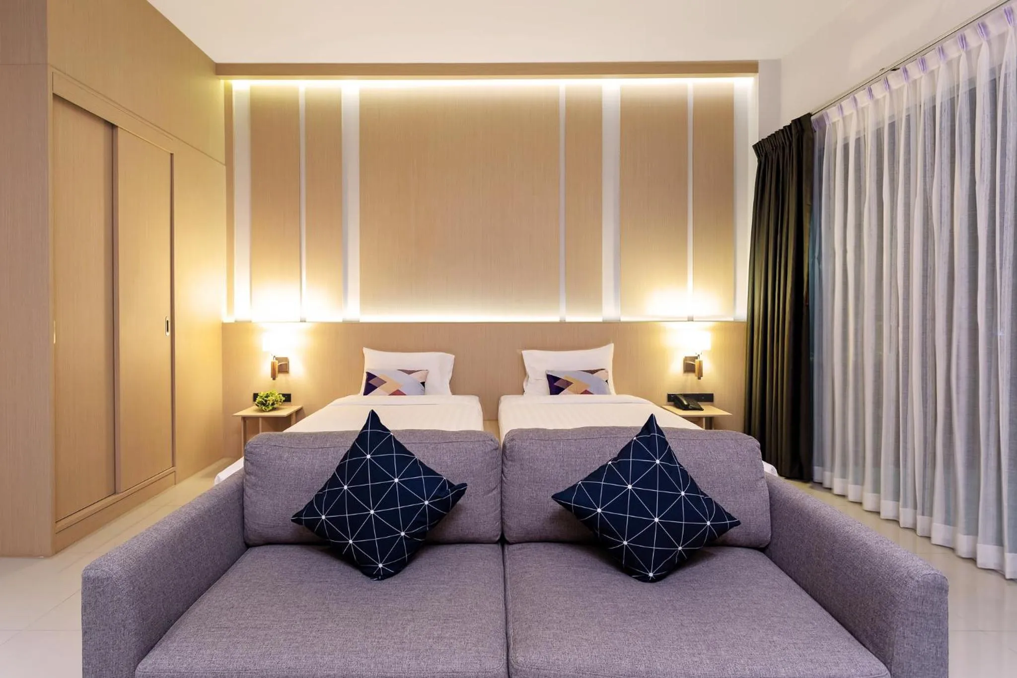 Bed in The Palmery Resort