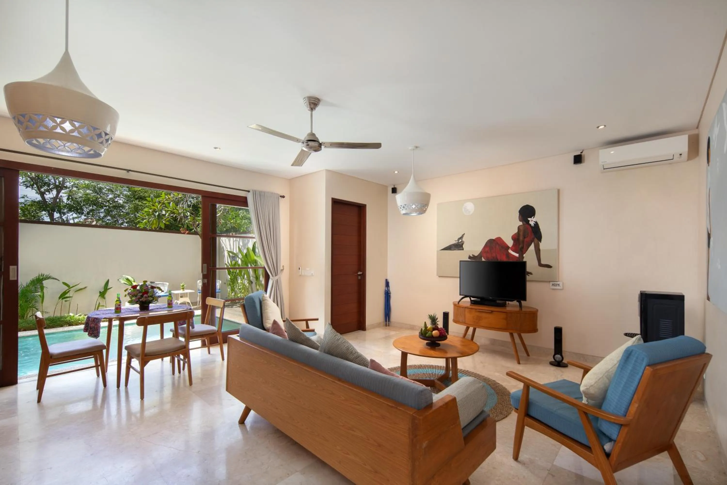 Living room in Beautiful Bali Villas