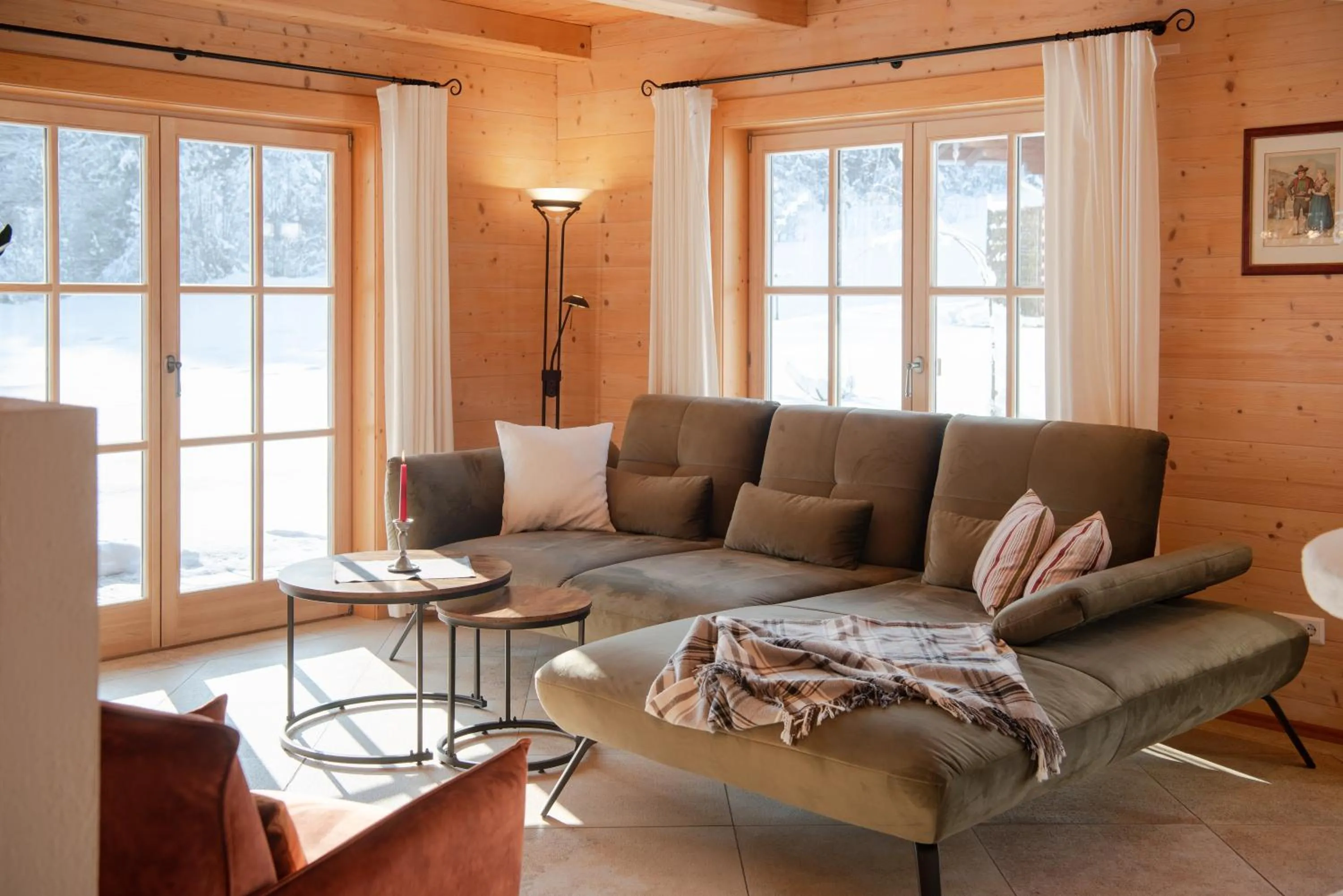 Living room in Chalets & Apartments Beim Waicher zwischen Salzburg und Chiemsee