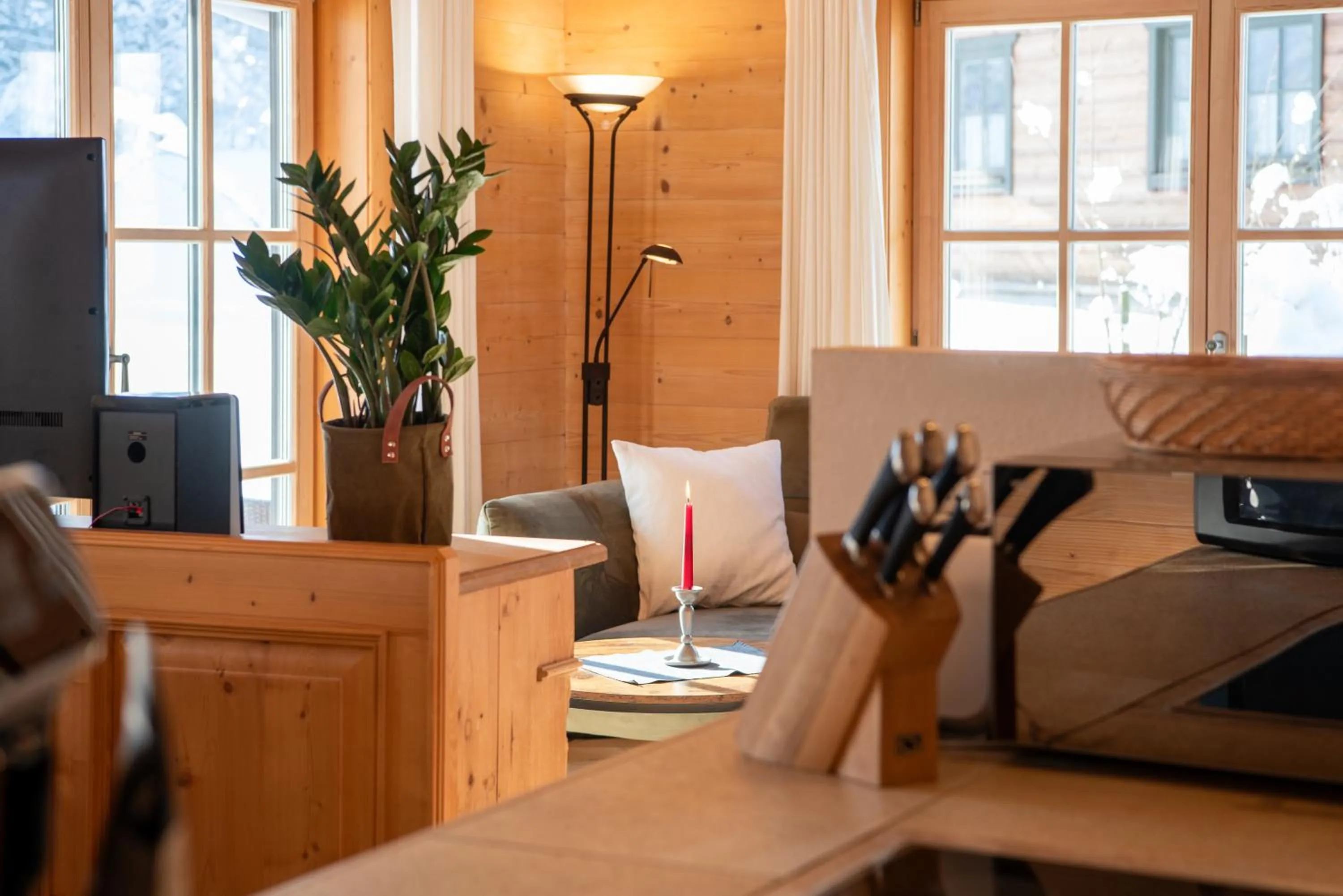 Living room in Chalets & Apartments Beim Waicher zwischen Salzburg und Chiemsee