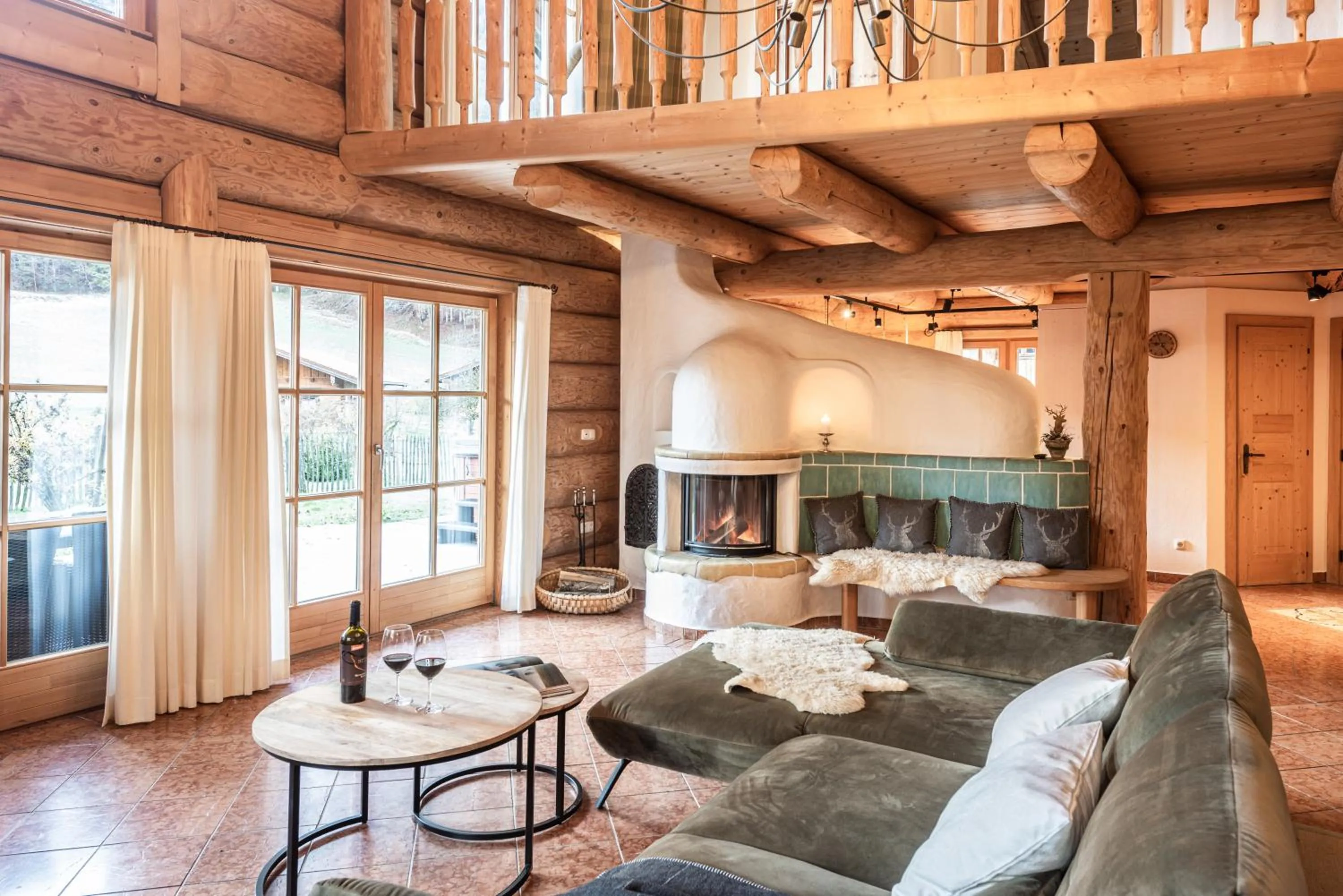 Living room in Chalets & Apartments Beim Waicher zwischen Salzburg und Chiemsee
