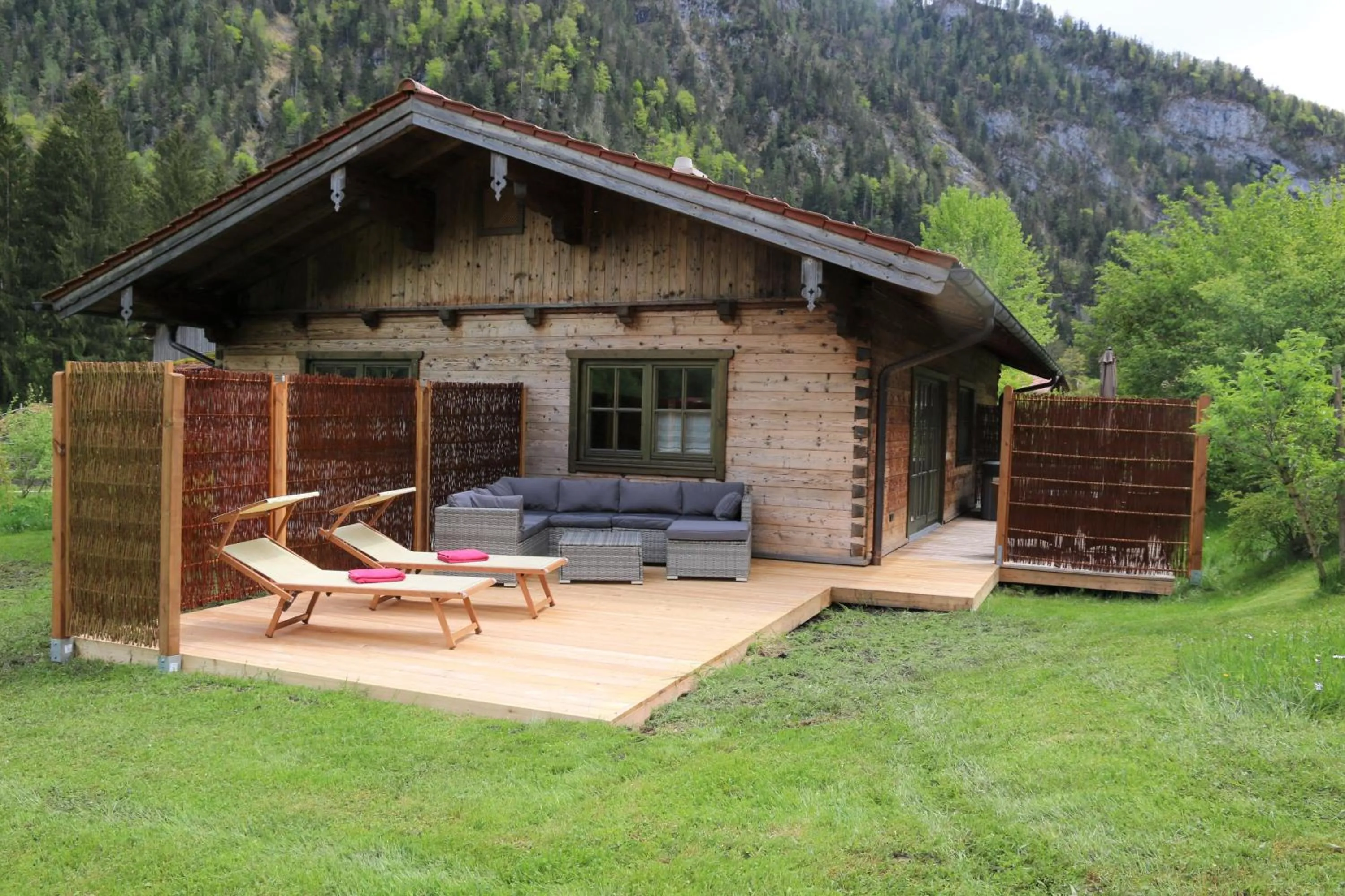 Balcony/Terrace in Chalets & Apartments Beim Waicher zwischen Salzburg und Chiemsee