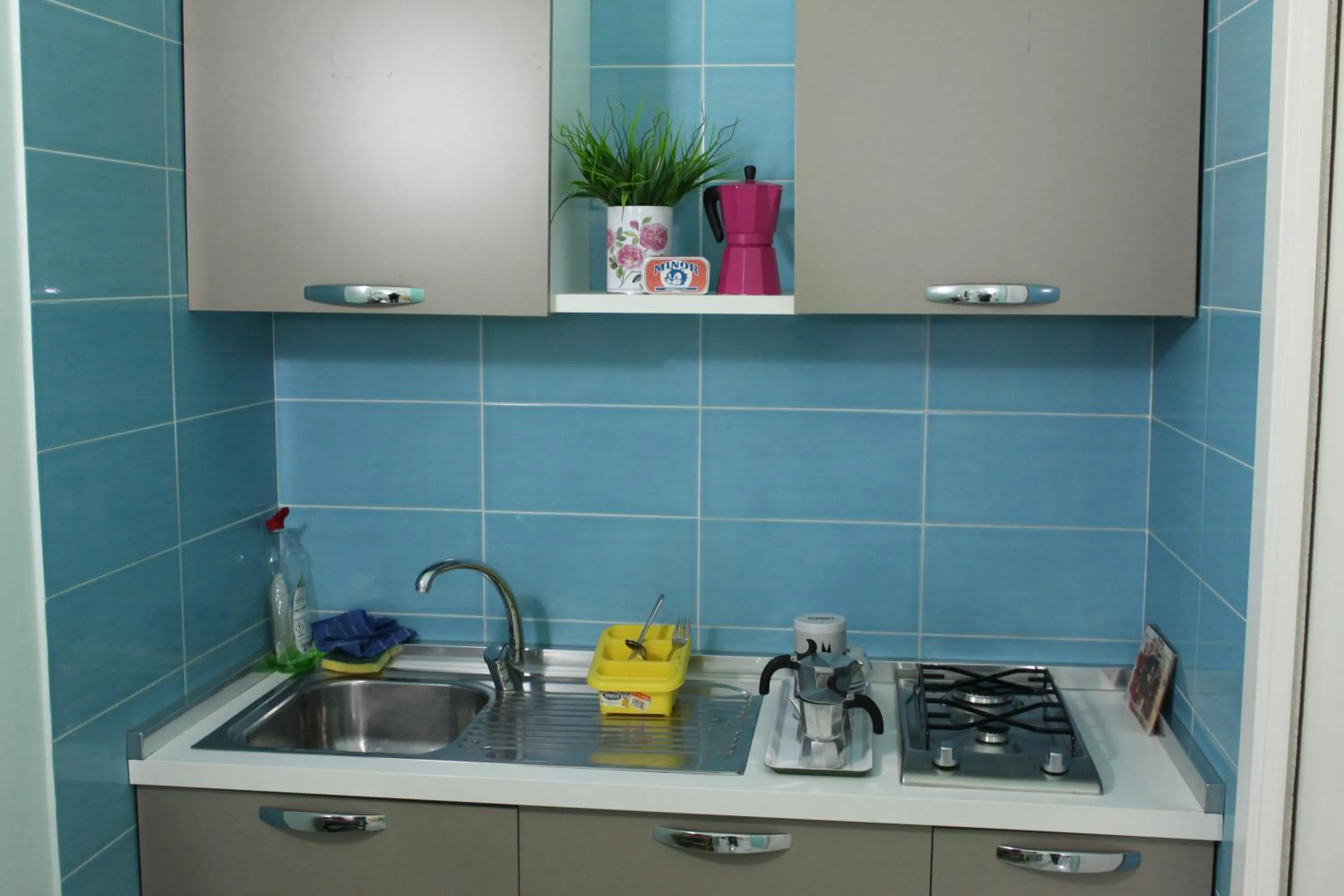 Kitchen or kitchenette in Viaggio a Napoli B&B