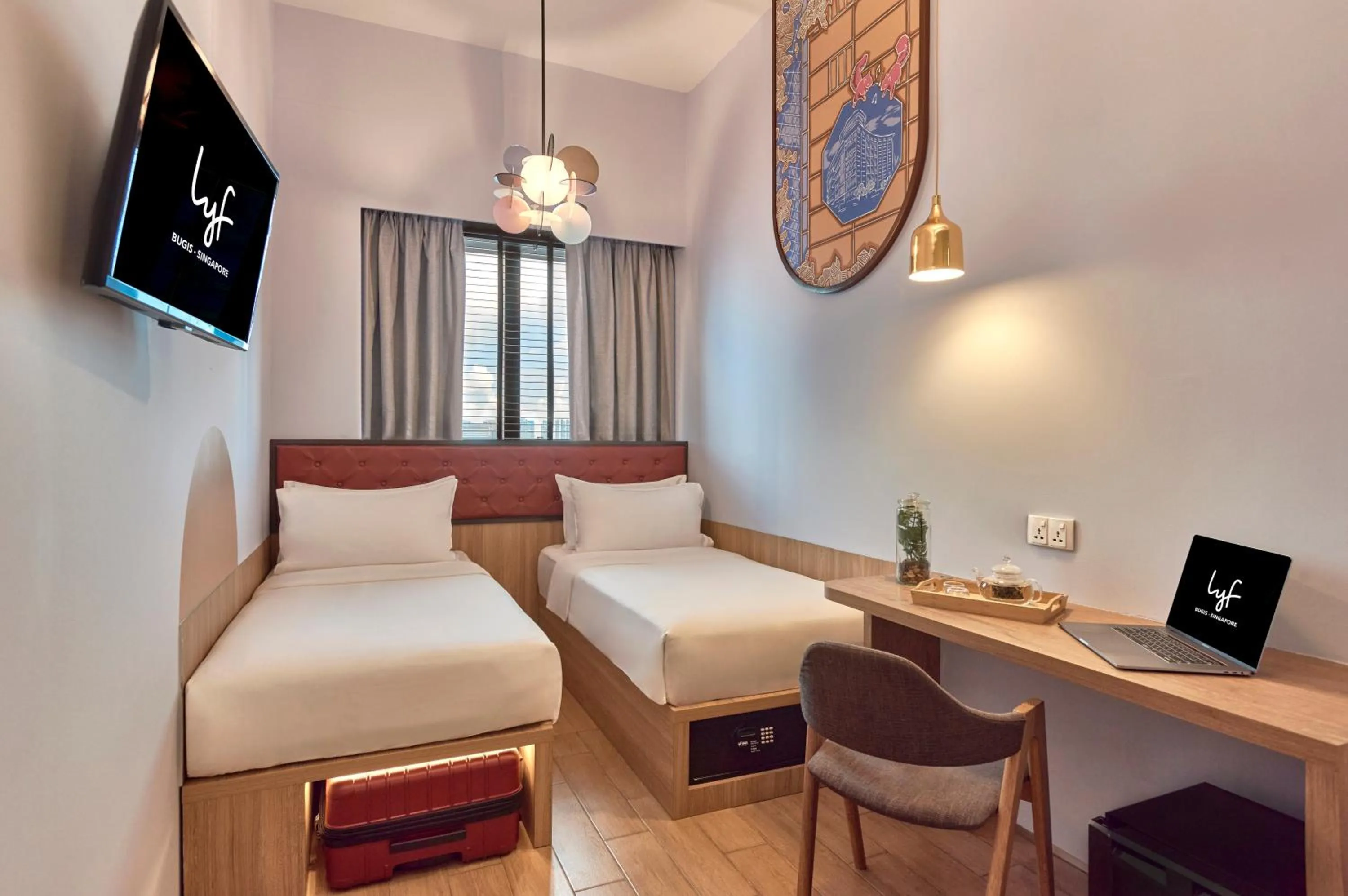 Bed in lyf Bugis Singapore managed by The Ascott Ltd