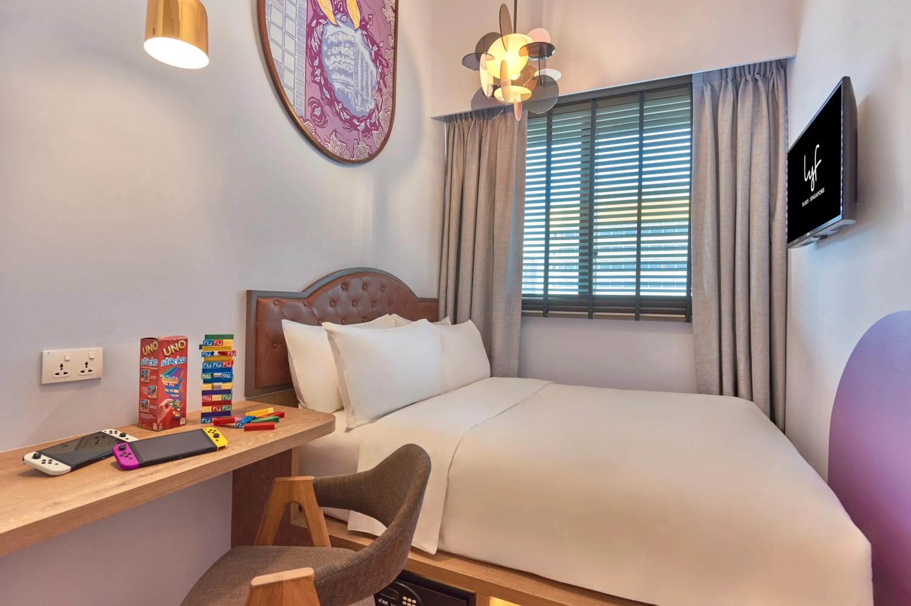 Bedroom, Bed in lyf Bugis Singapore managed by The Ascott Ltd