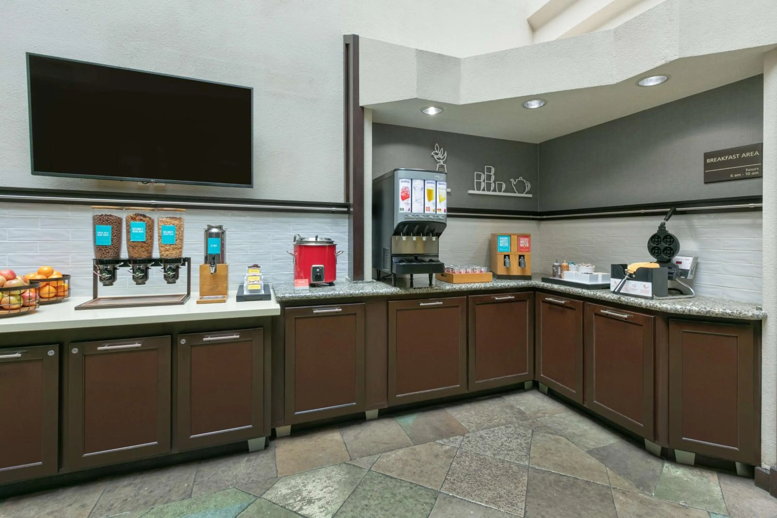 Breakfast in Hampton Inn Santa Cruz