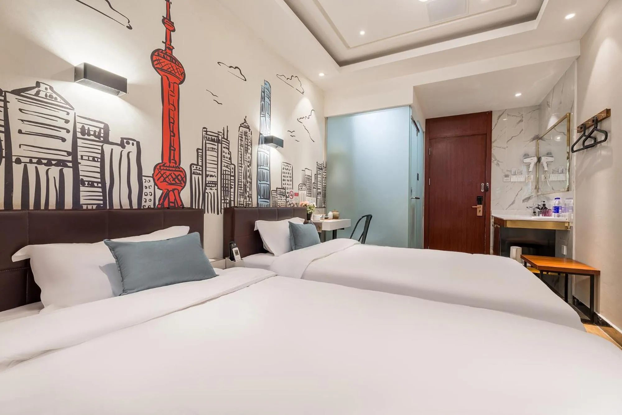 Bed in Meego Yes Hotel