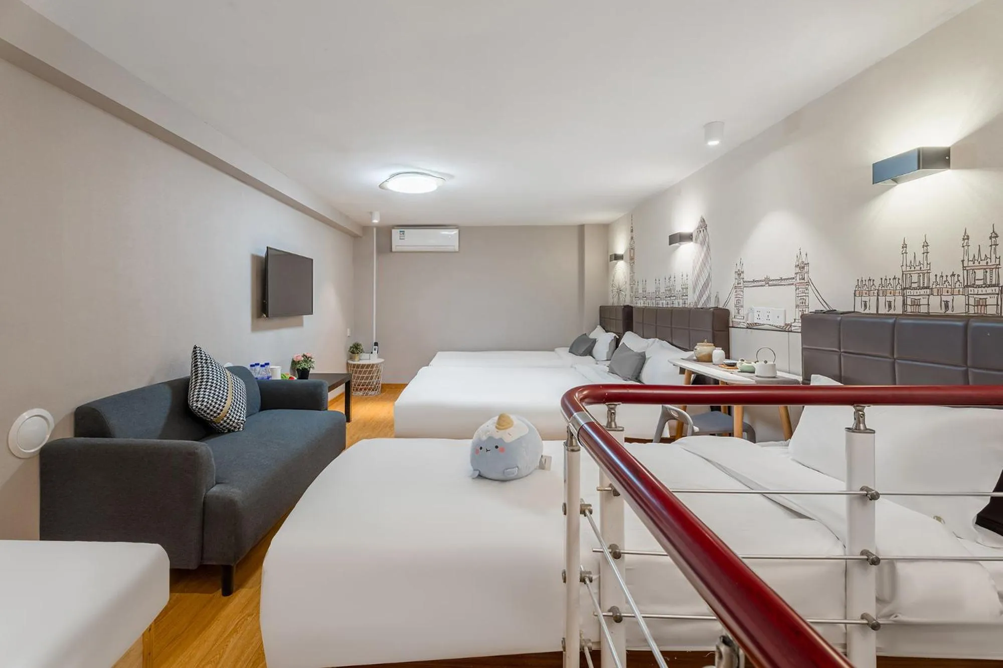 Bed in Meego Yes Hotel