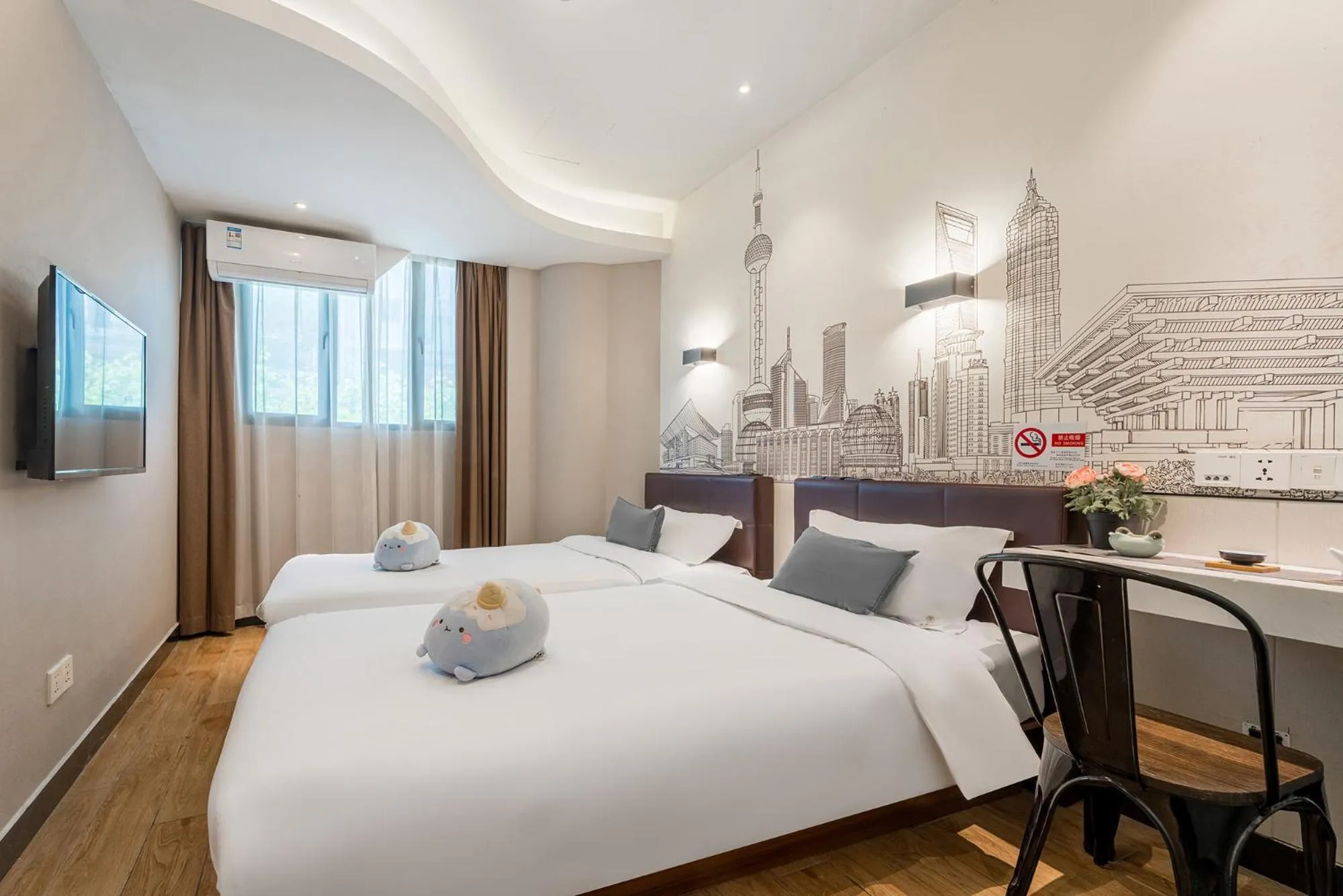 Bed in Meego Yes Hotel