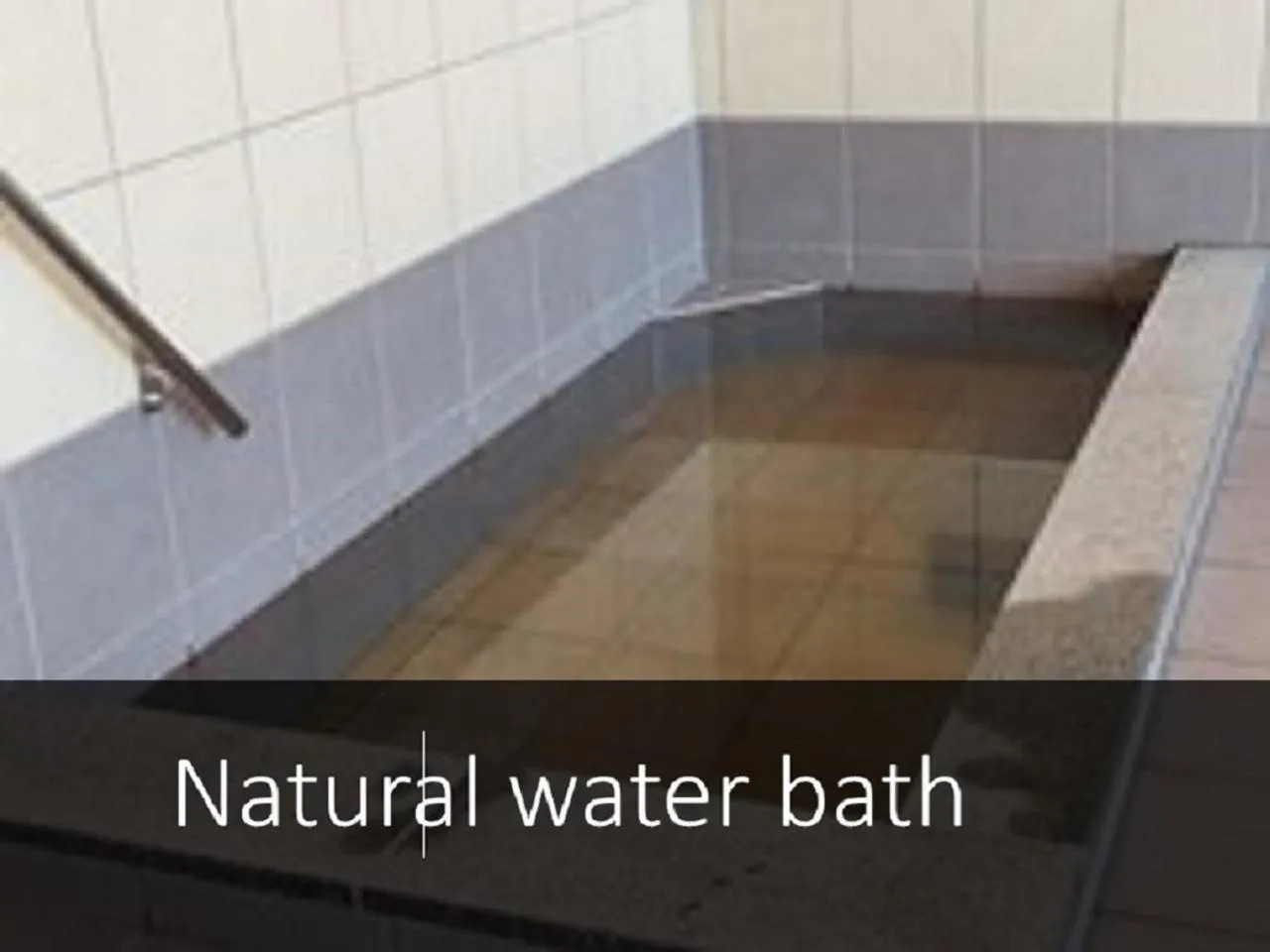 Hot Spring Bath in Ryokan with natural hot springs and okonomiyaki Miyajima-an Hiroshima