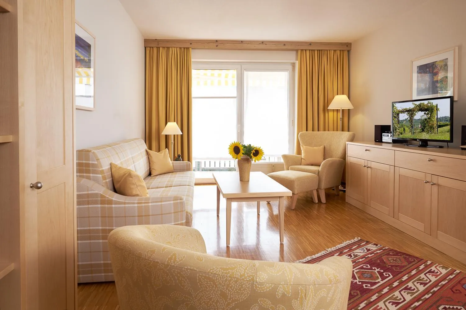 Living room in Ferienhaus Rheintalblick