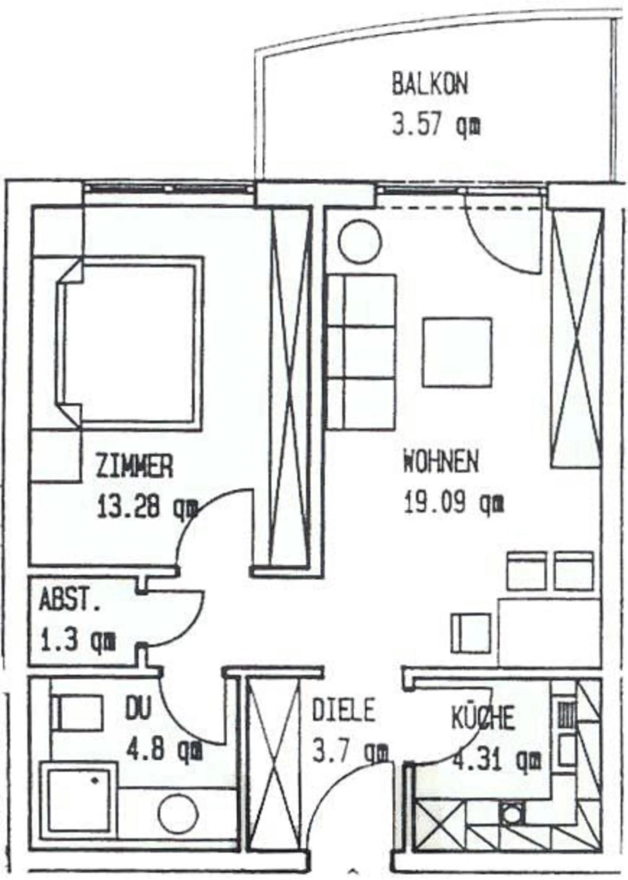 Floor plan in Ferienhaus Rheintalblick