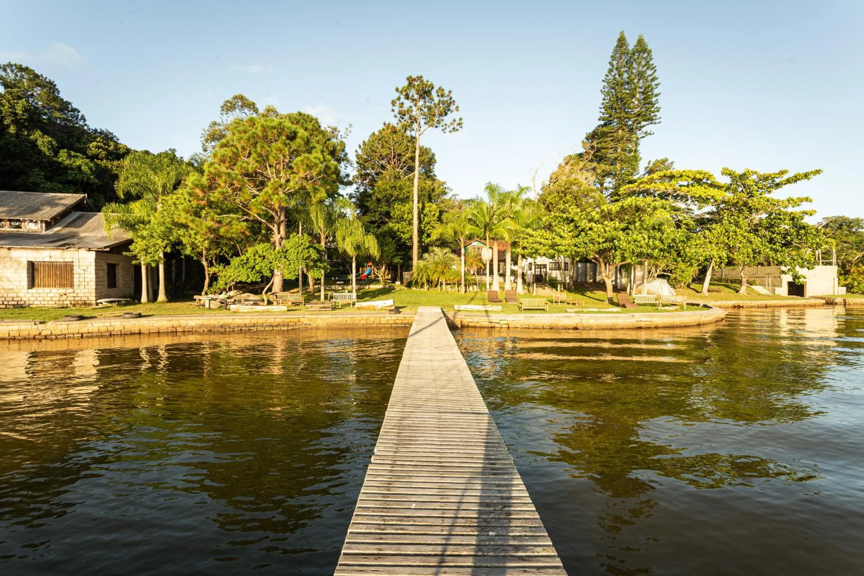 Lake view in Pousada Cabanas da Praia Mole