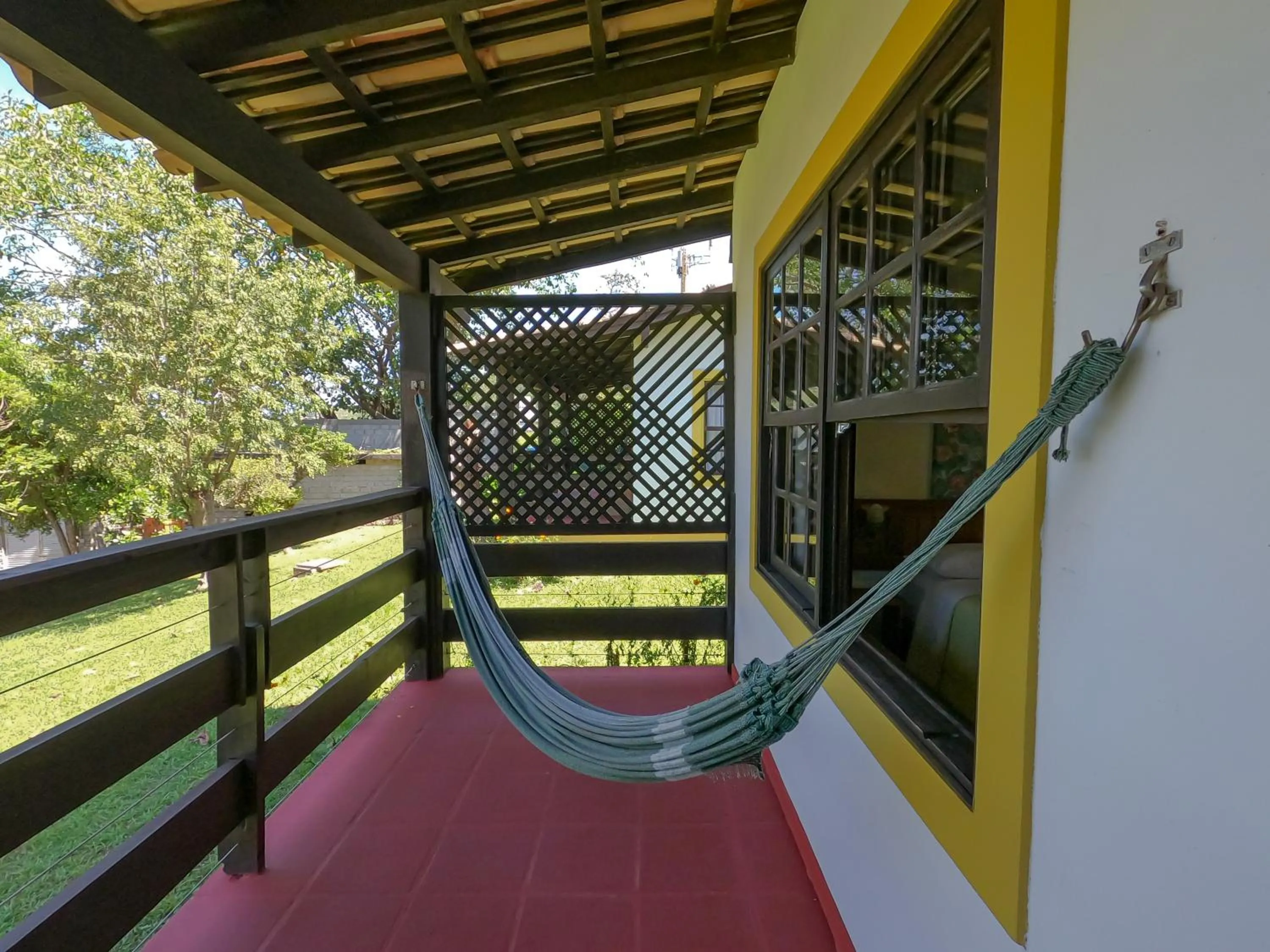 Balcony/Terrace in Pousada Cabanas da Praia Mole
