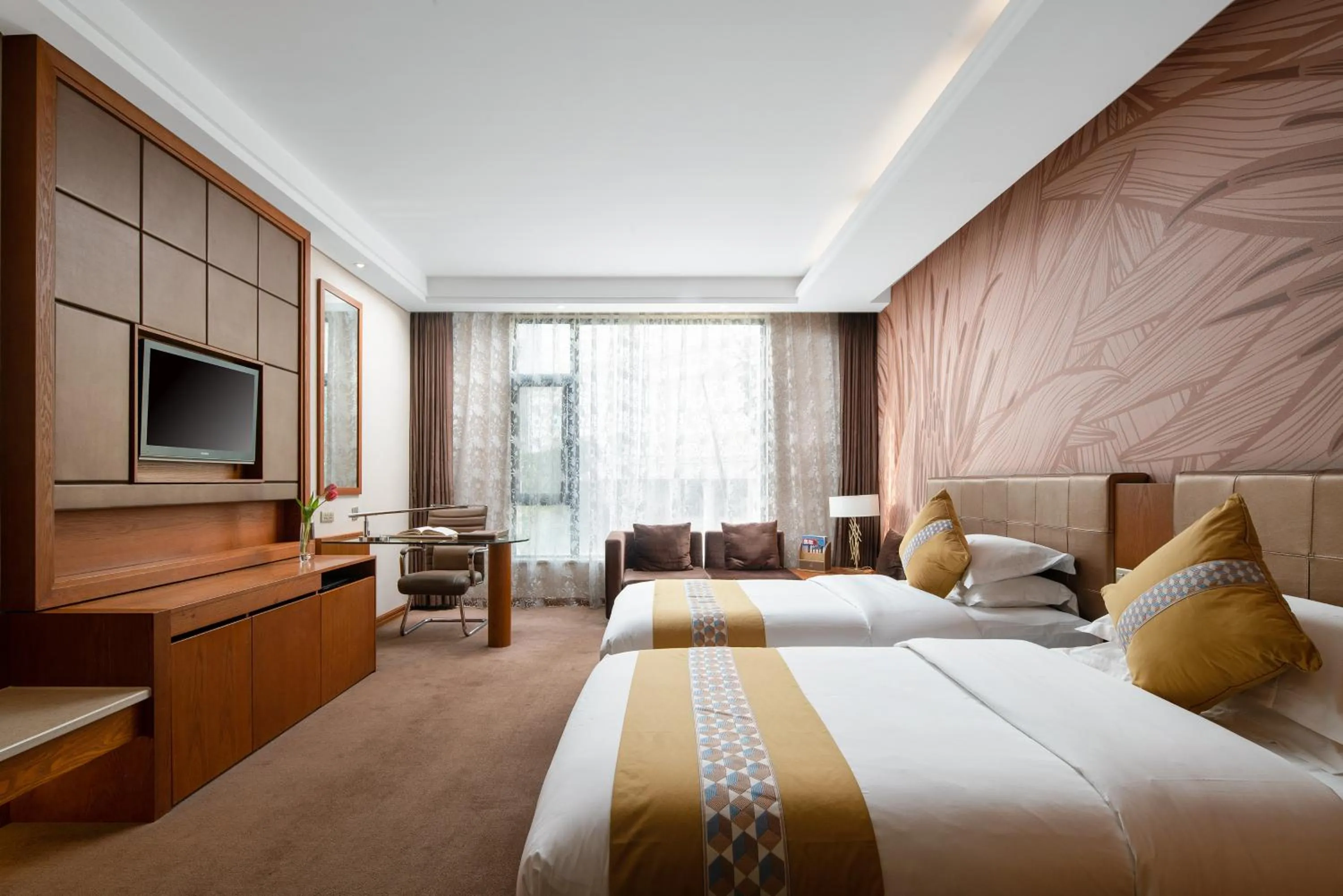 Bed in Yun'an Huidu Hotel