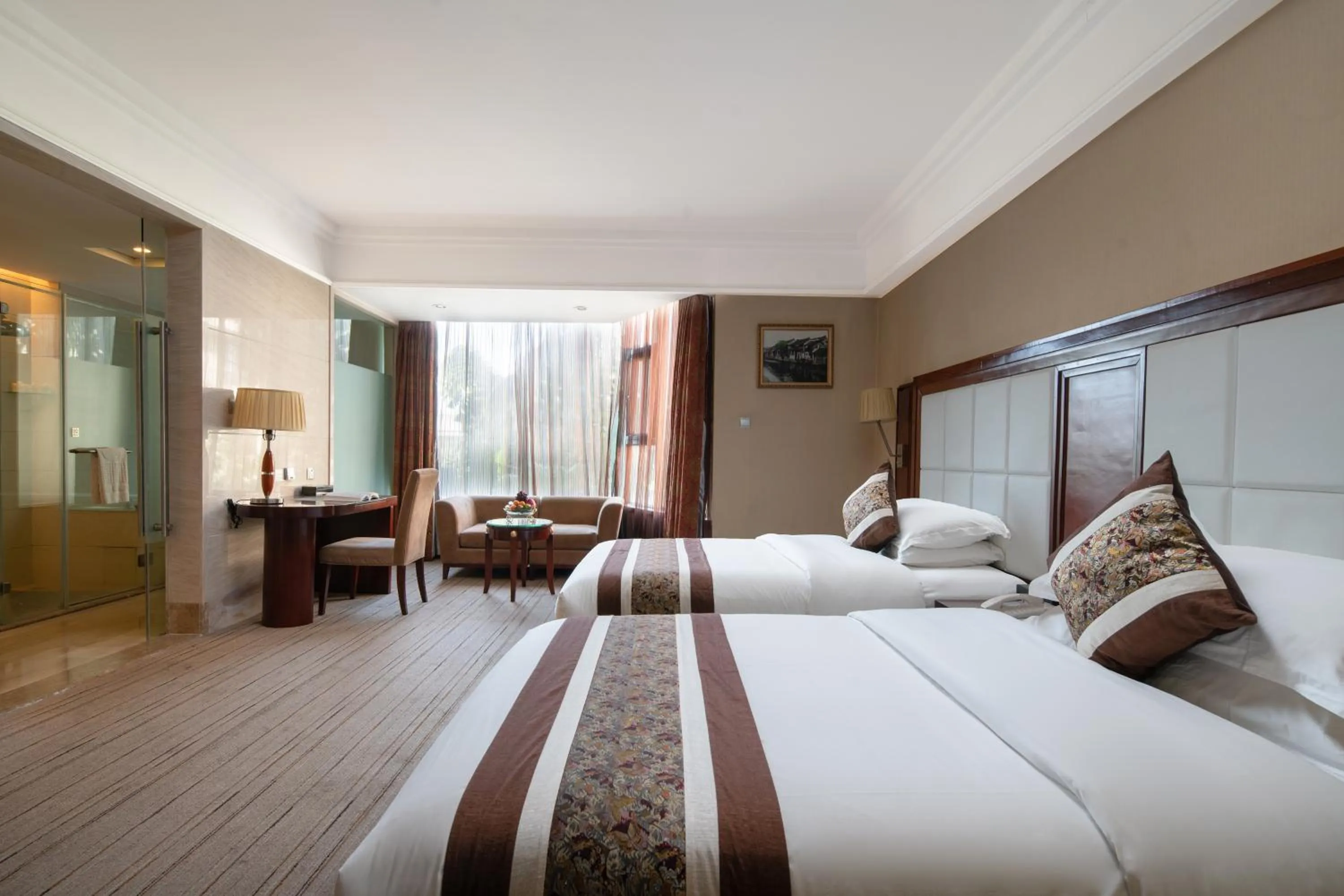 Bed in Yun'an Huidu Hotel