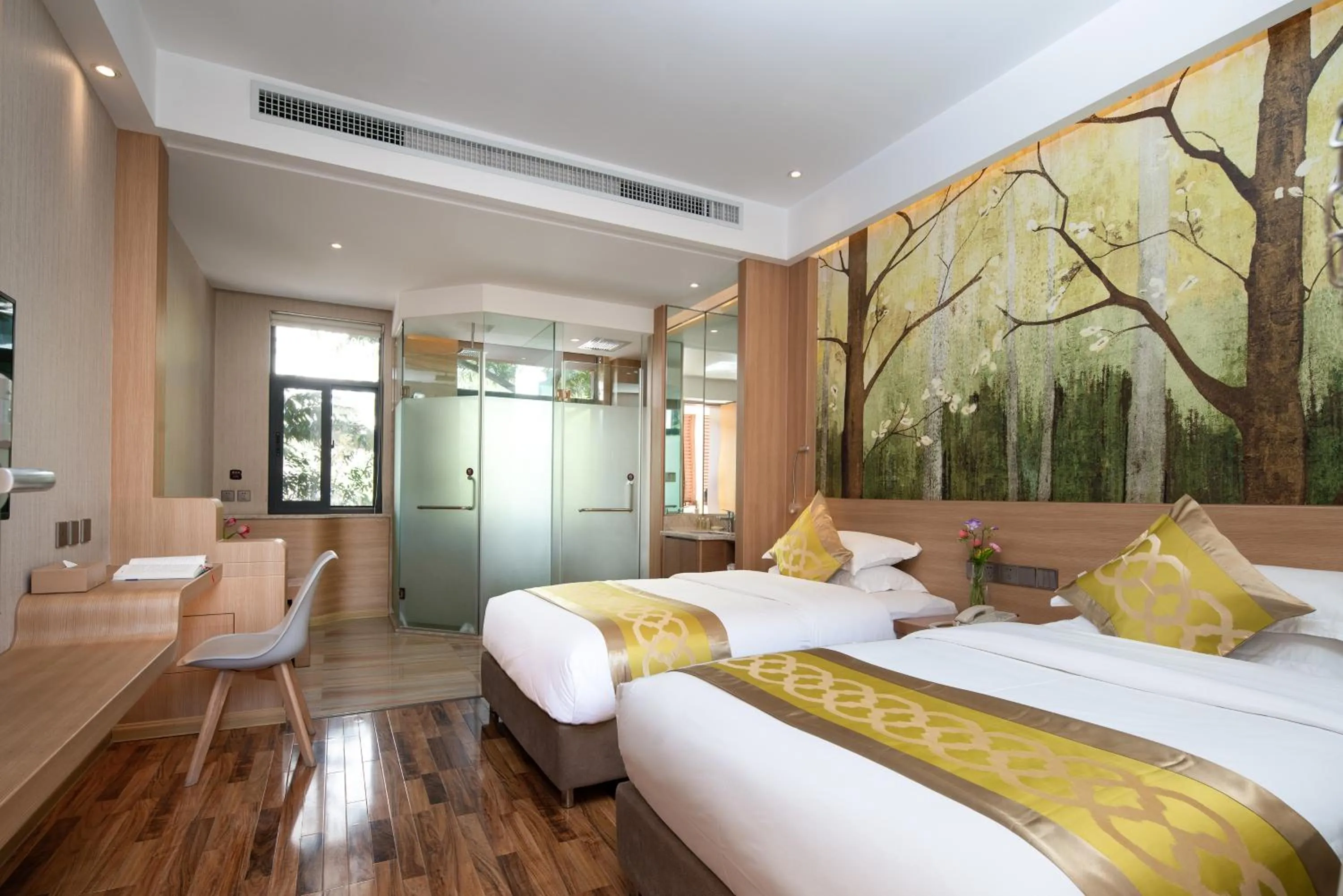 Bed in Yun'an Huidu Hotel