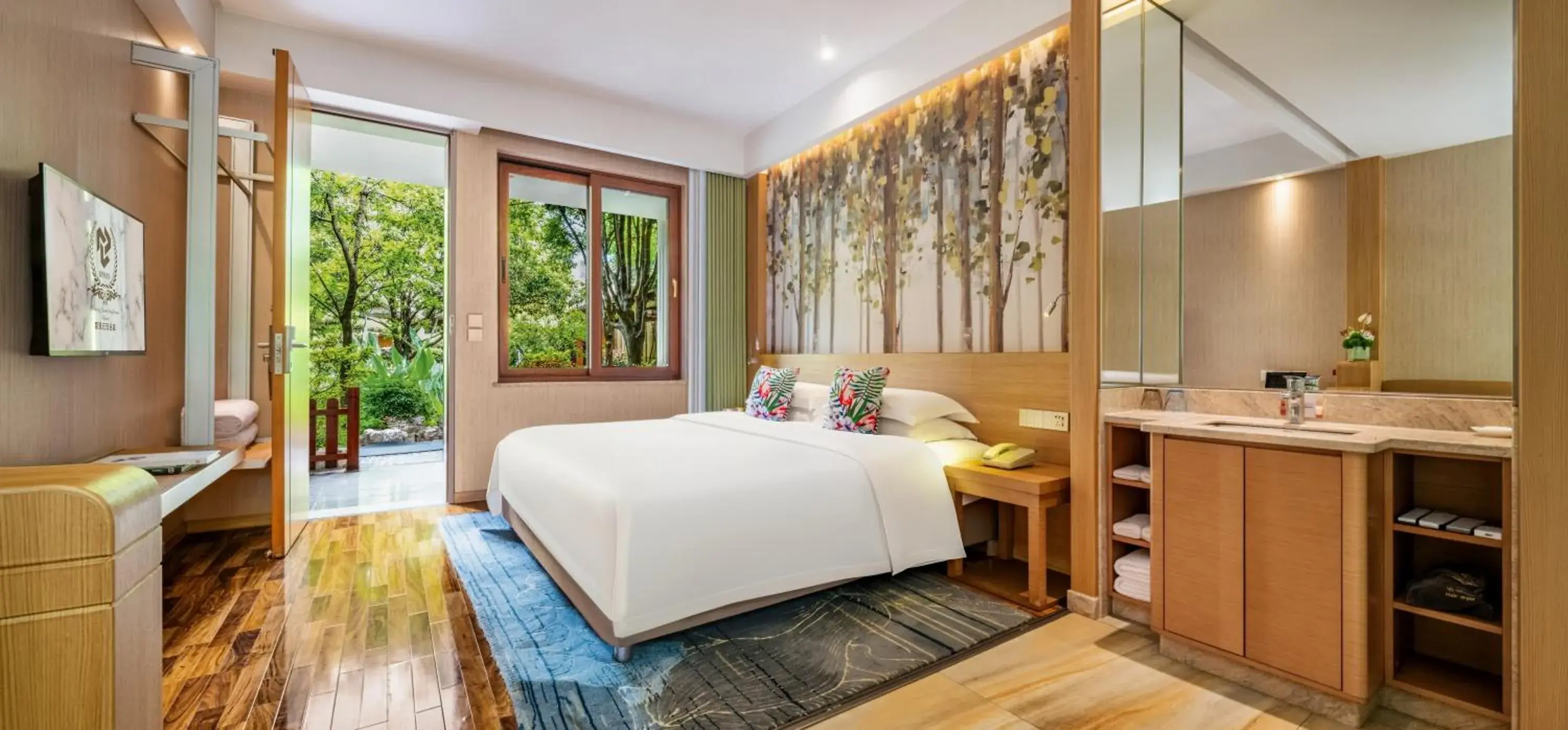 King Room with Garden View in Yun'an Huidu Hotel King Room with Garden View in Yun'an Huidu Hotel