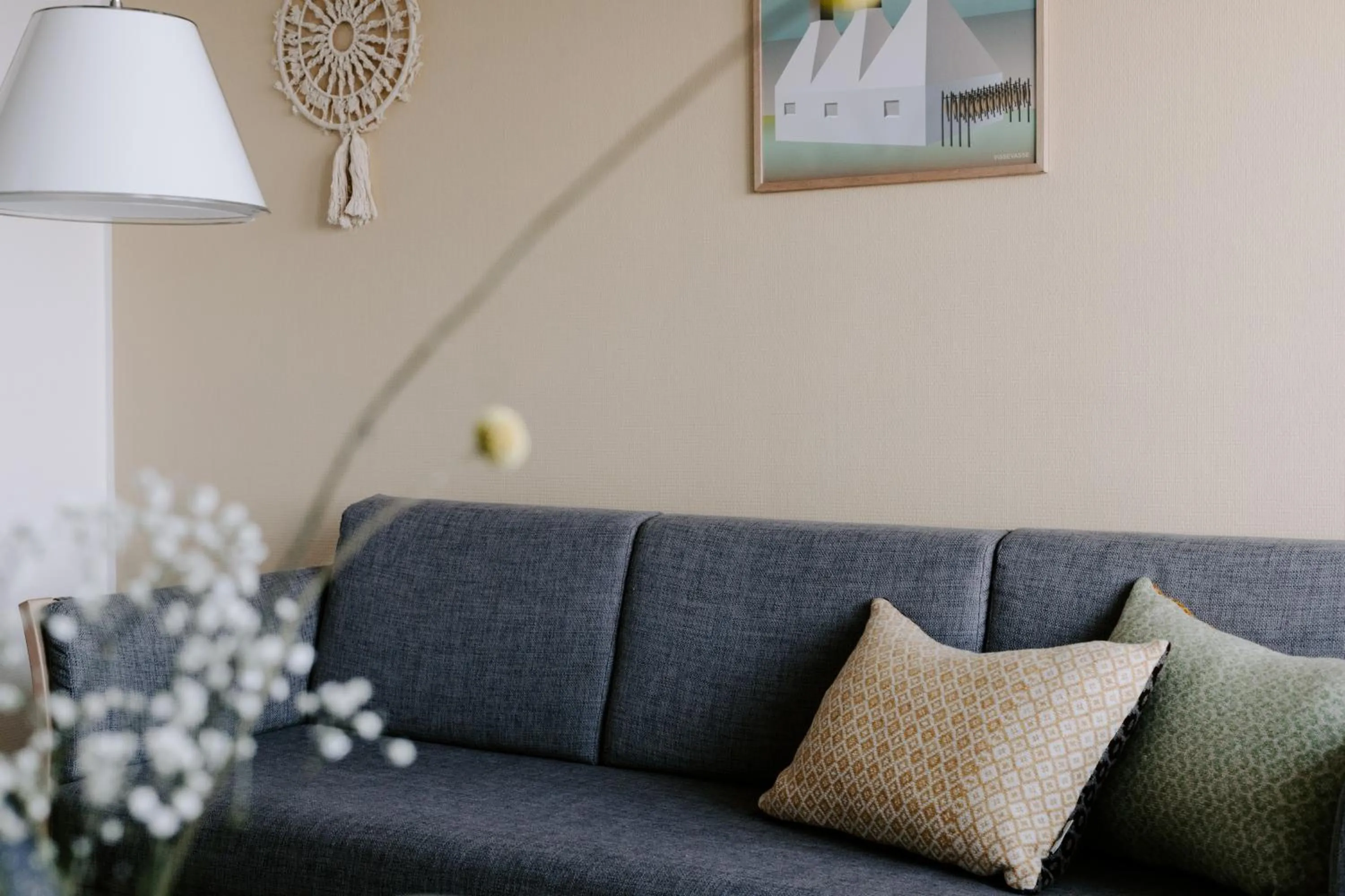 Living room in Hotel Sandvig Havn