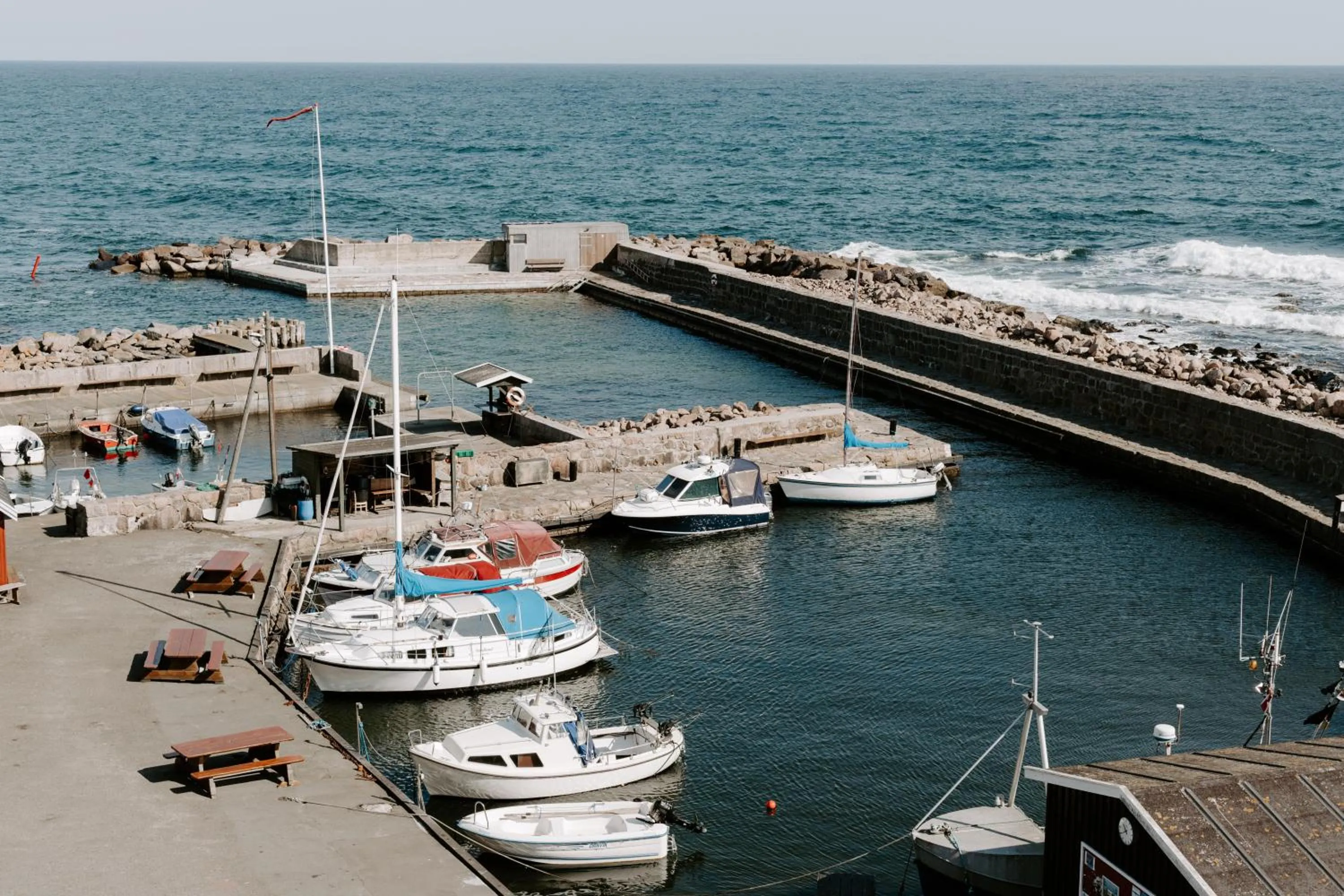 Sea view in Hotel Sandvig Havn