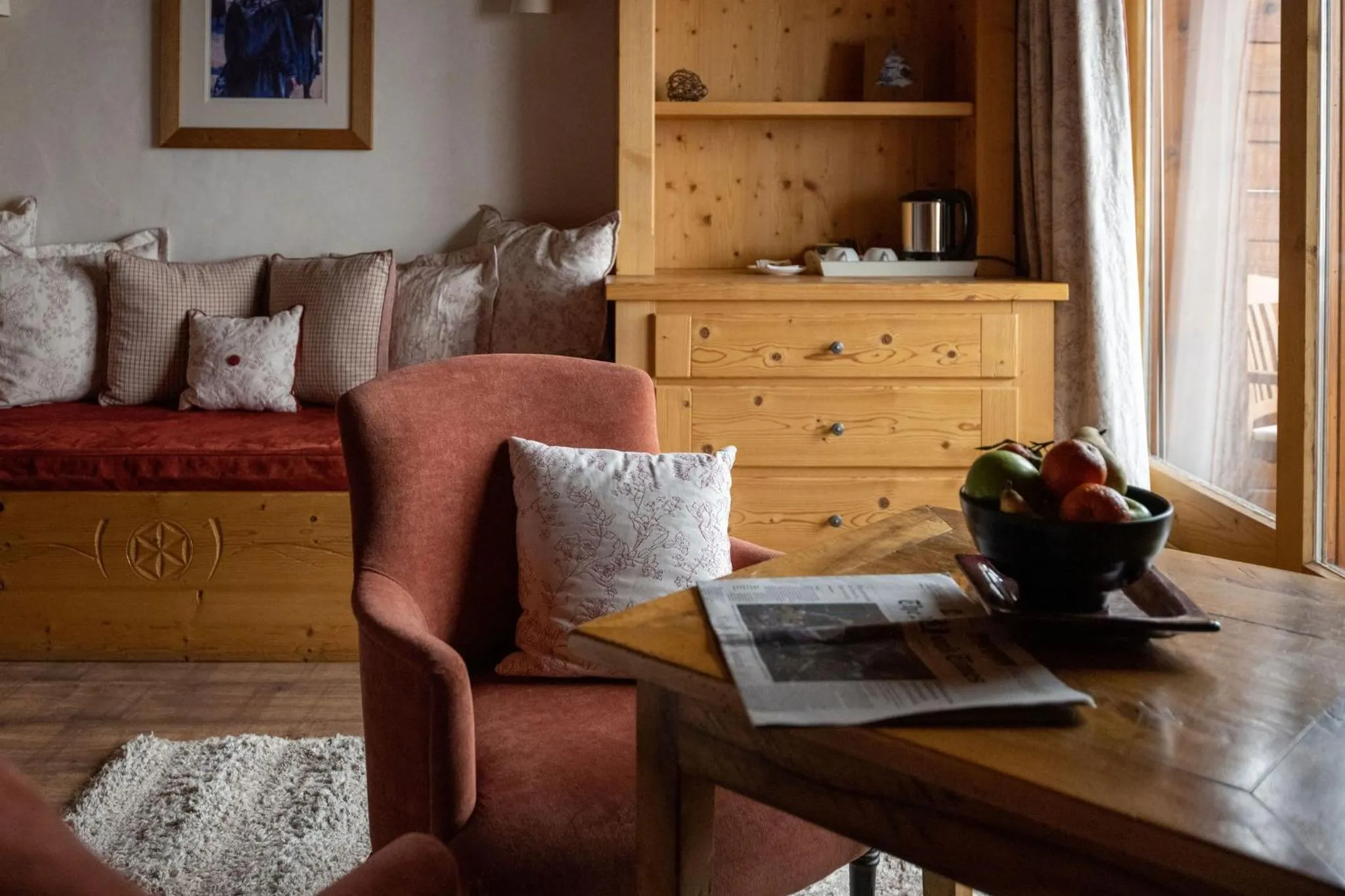 Seating area in Le Chalet de Flore