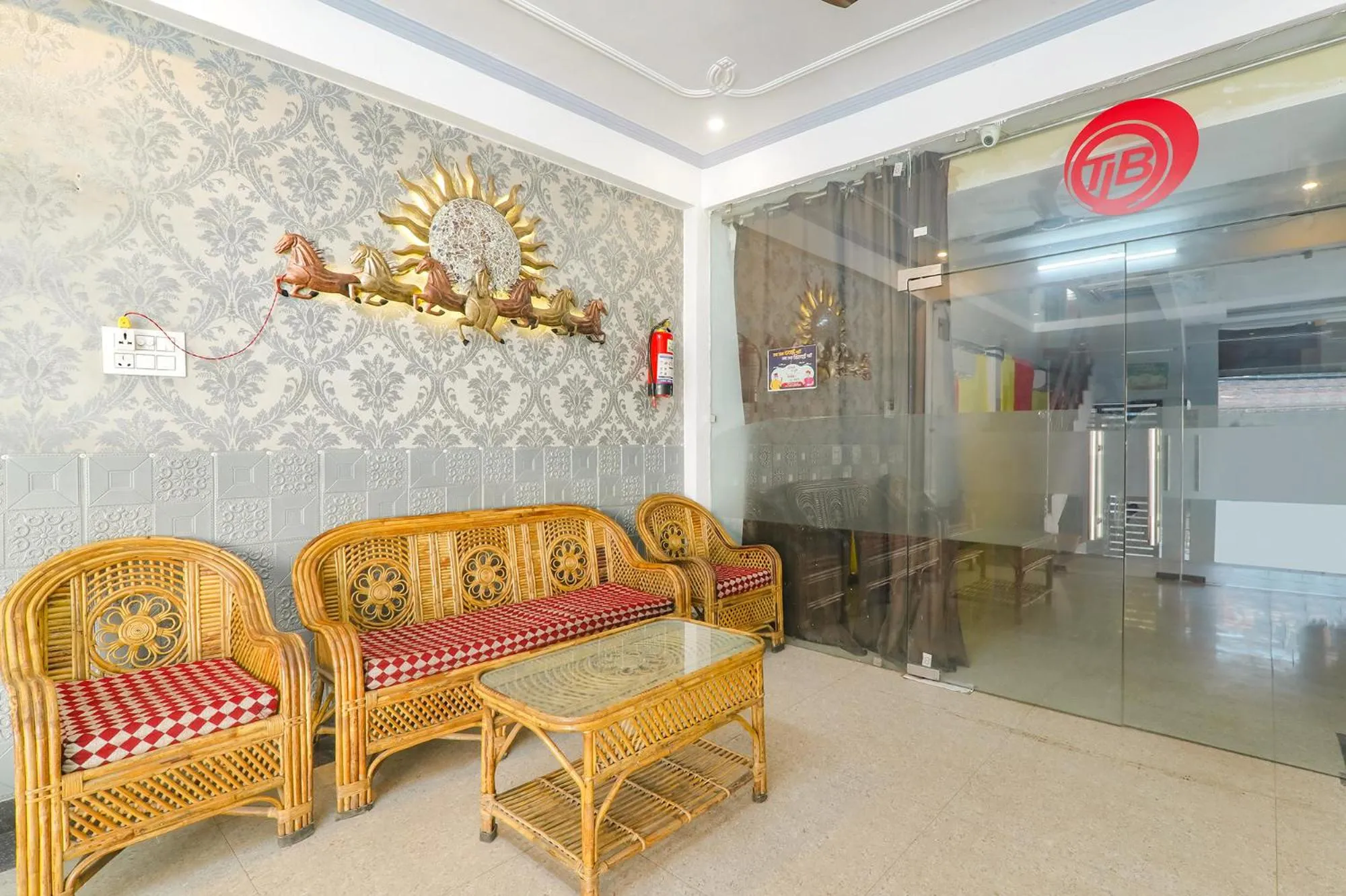 Lobby or reception in FabHotel Triveni