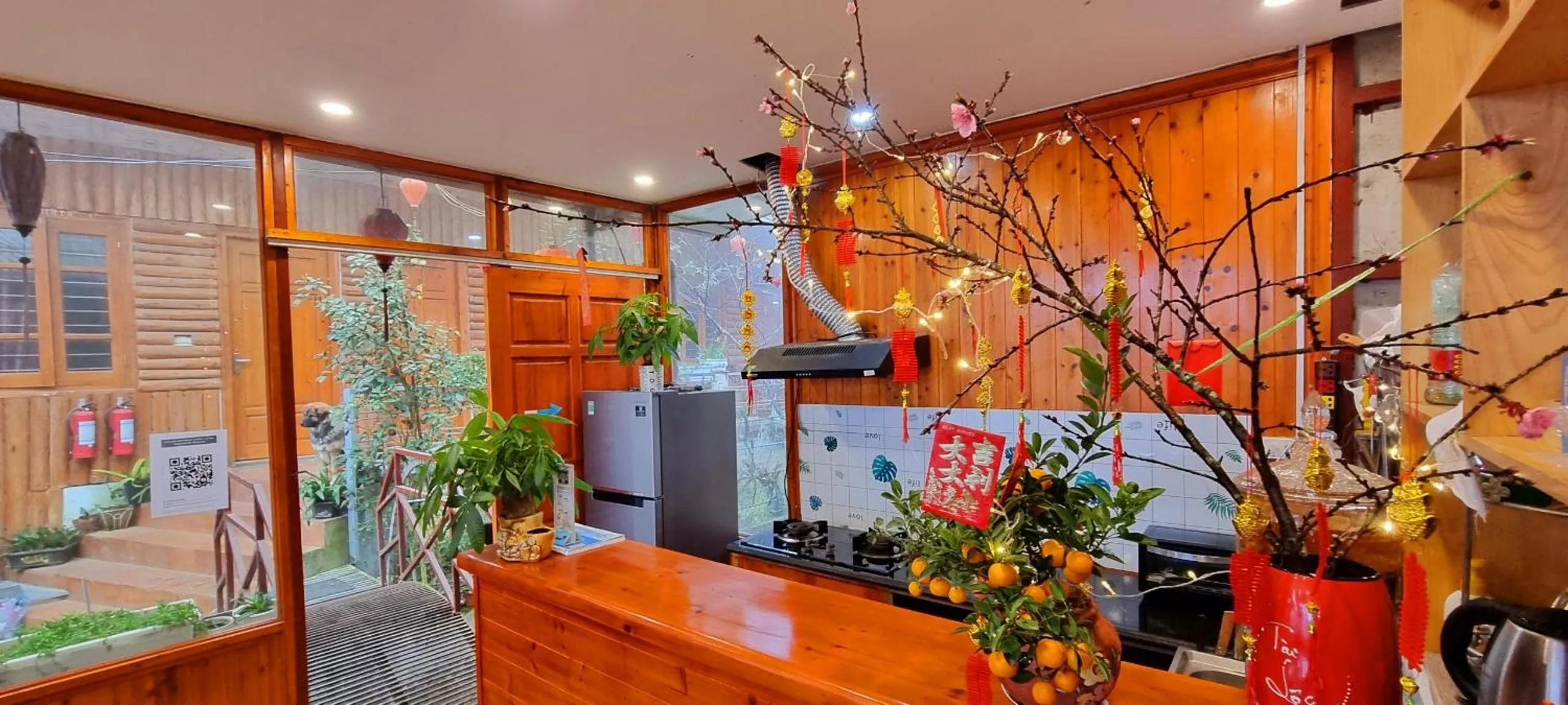 Kitchen or kitchenette in Dang Khoa Garden Inn
