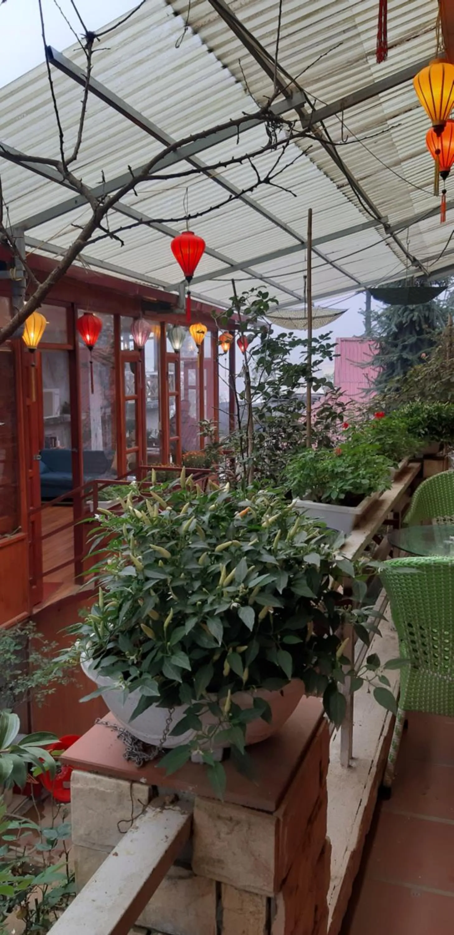 Patio in Dang Khoa Garden Inn