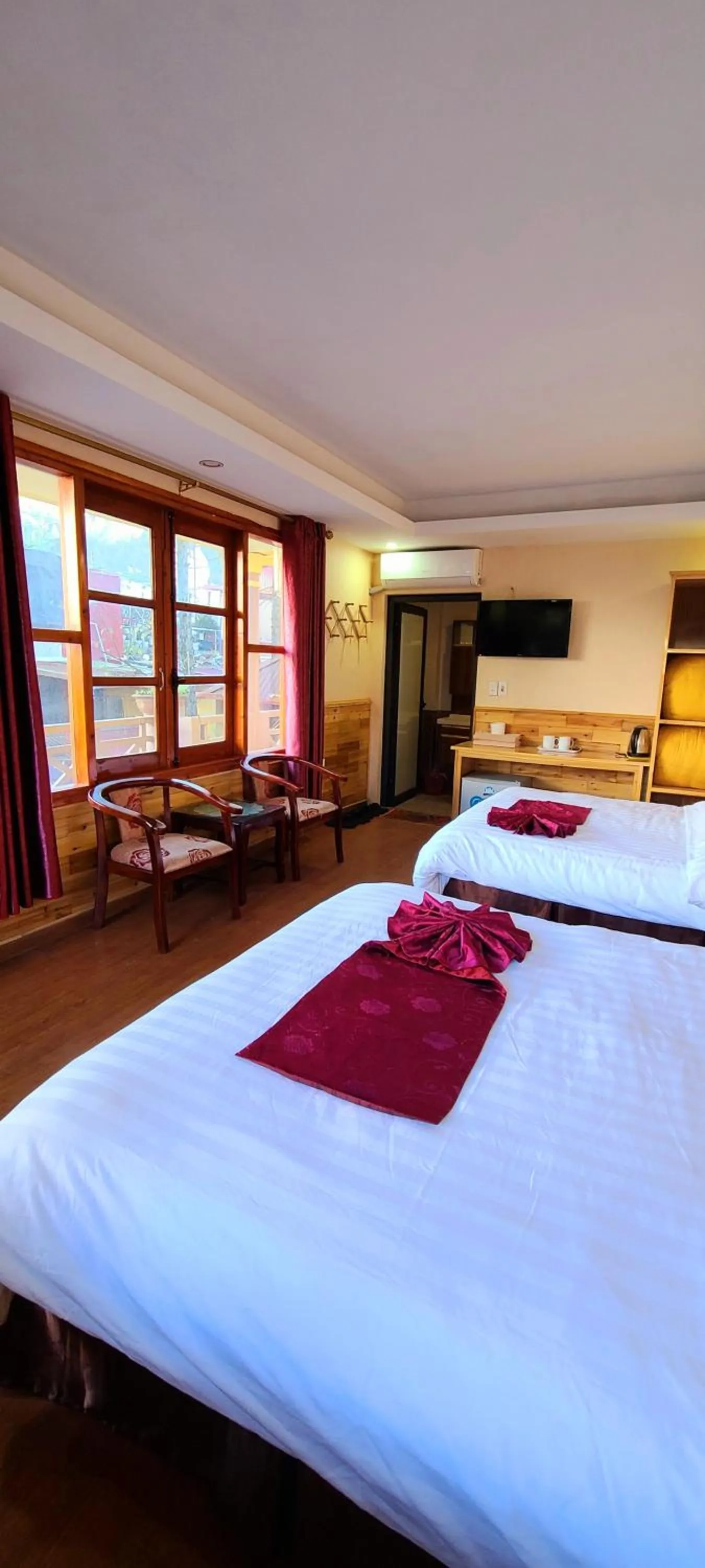 Bed in Dang Khoa Garden Inn