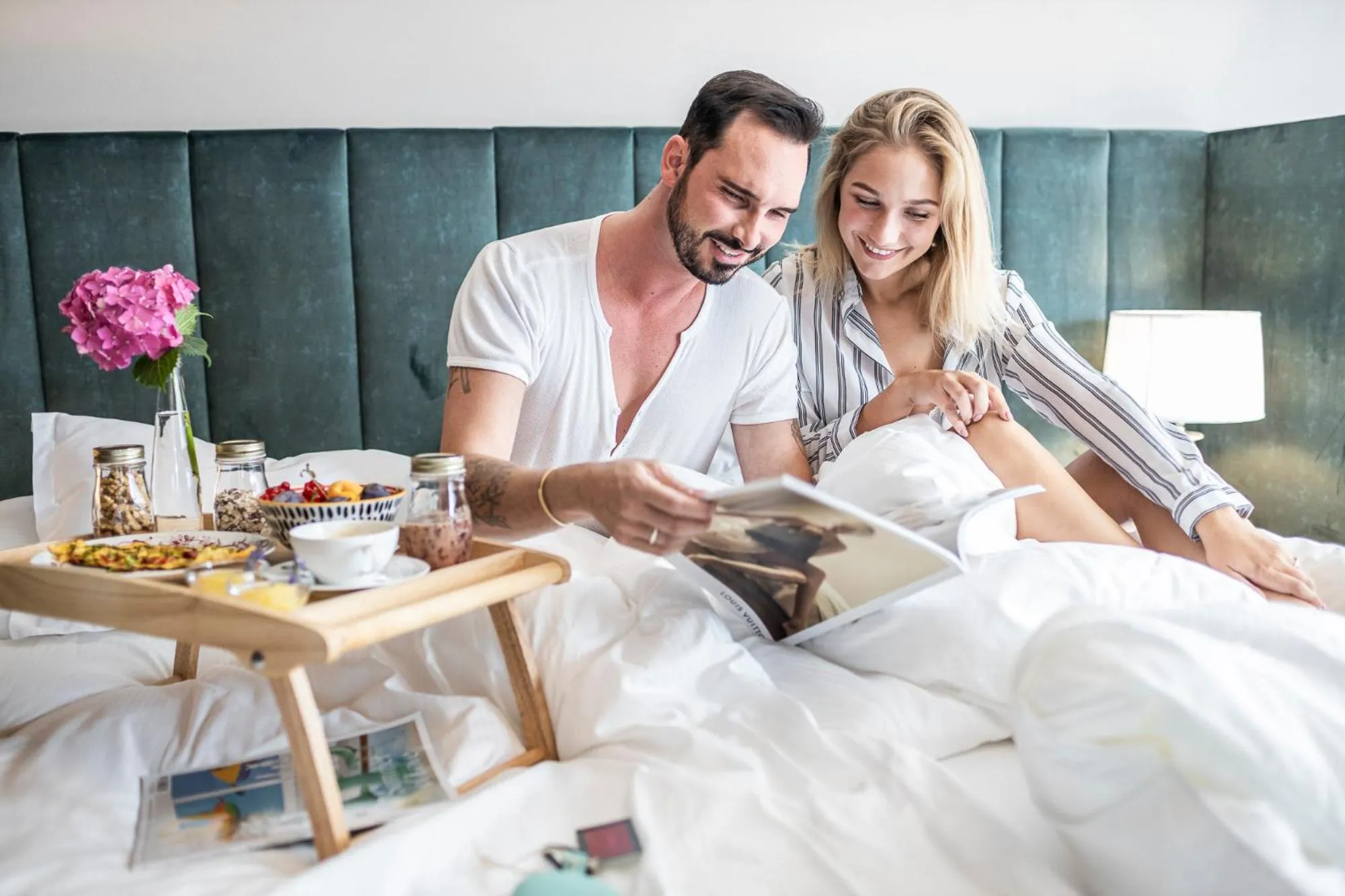 Bed in Prunner Luxury Suites - Adults Only