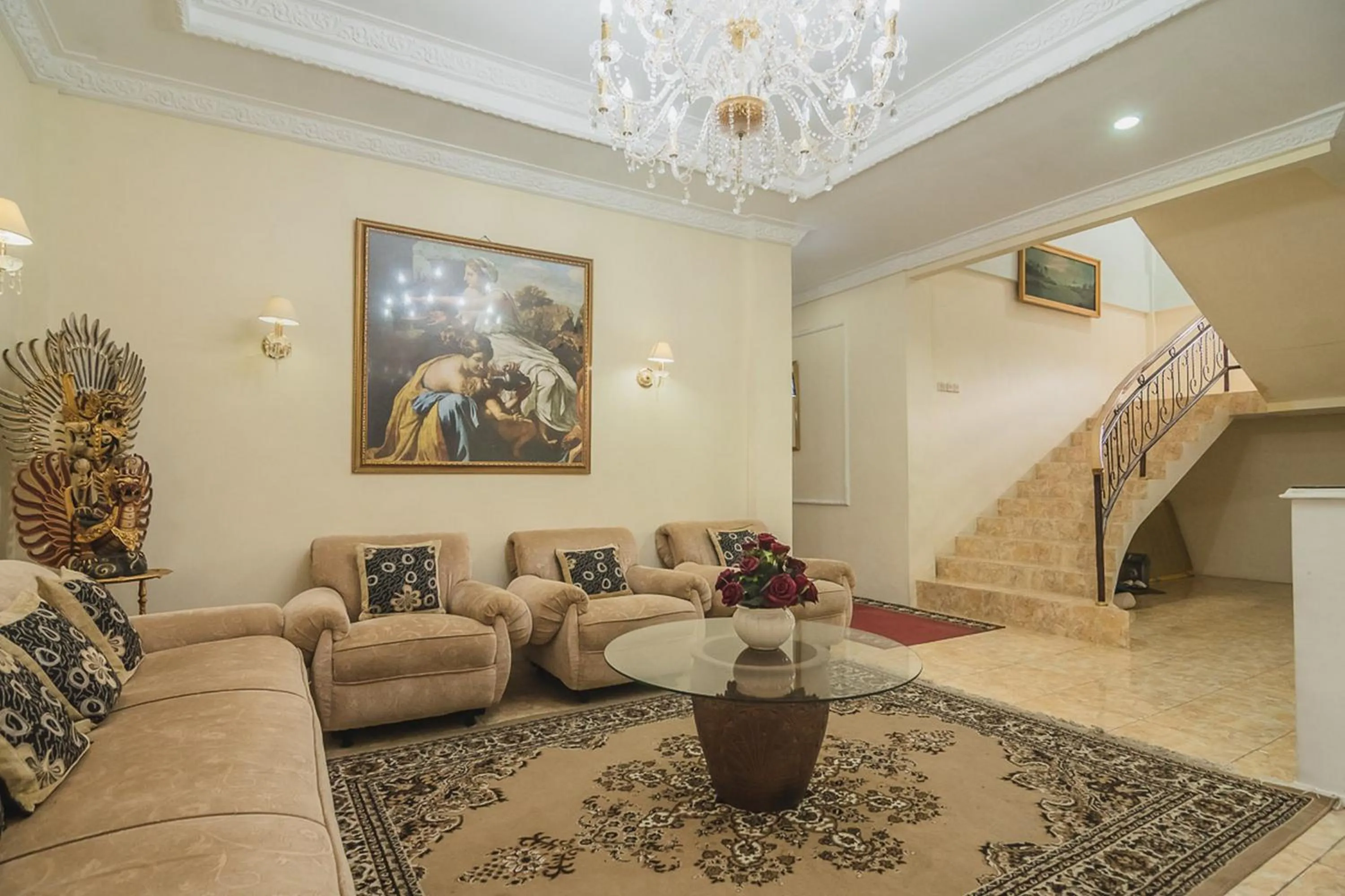 Lobby or reception in Urbanview Hotel Mon Bel Cibodas by RedDoorz