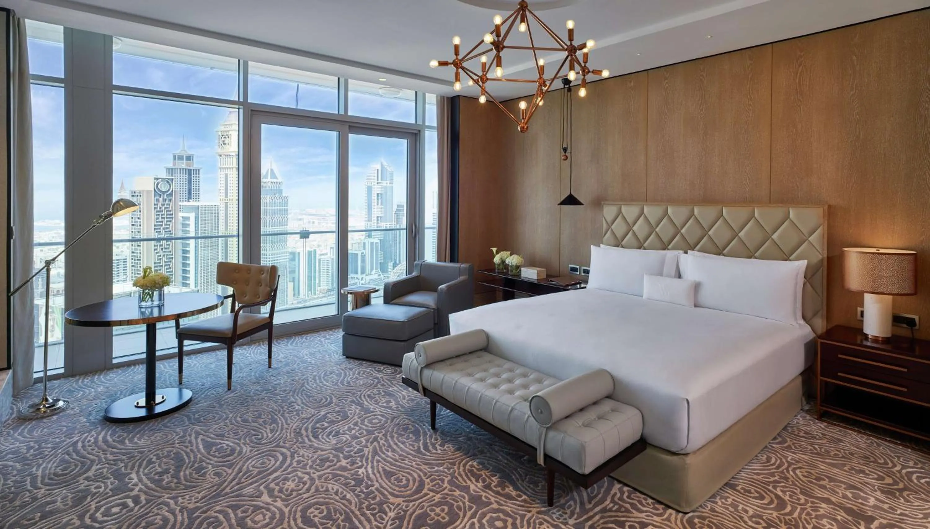Bed in Waldorf Astoria Dubai International Financial Centre