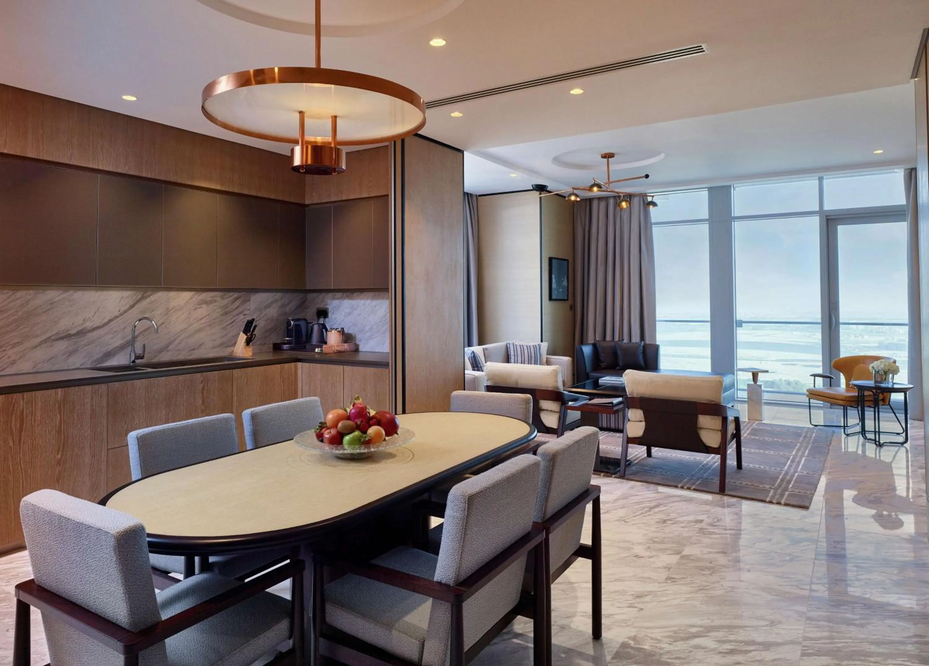 Living room in Waldorf Astoria Dubai International Financial Centre